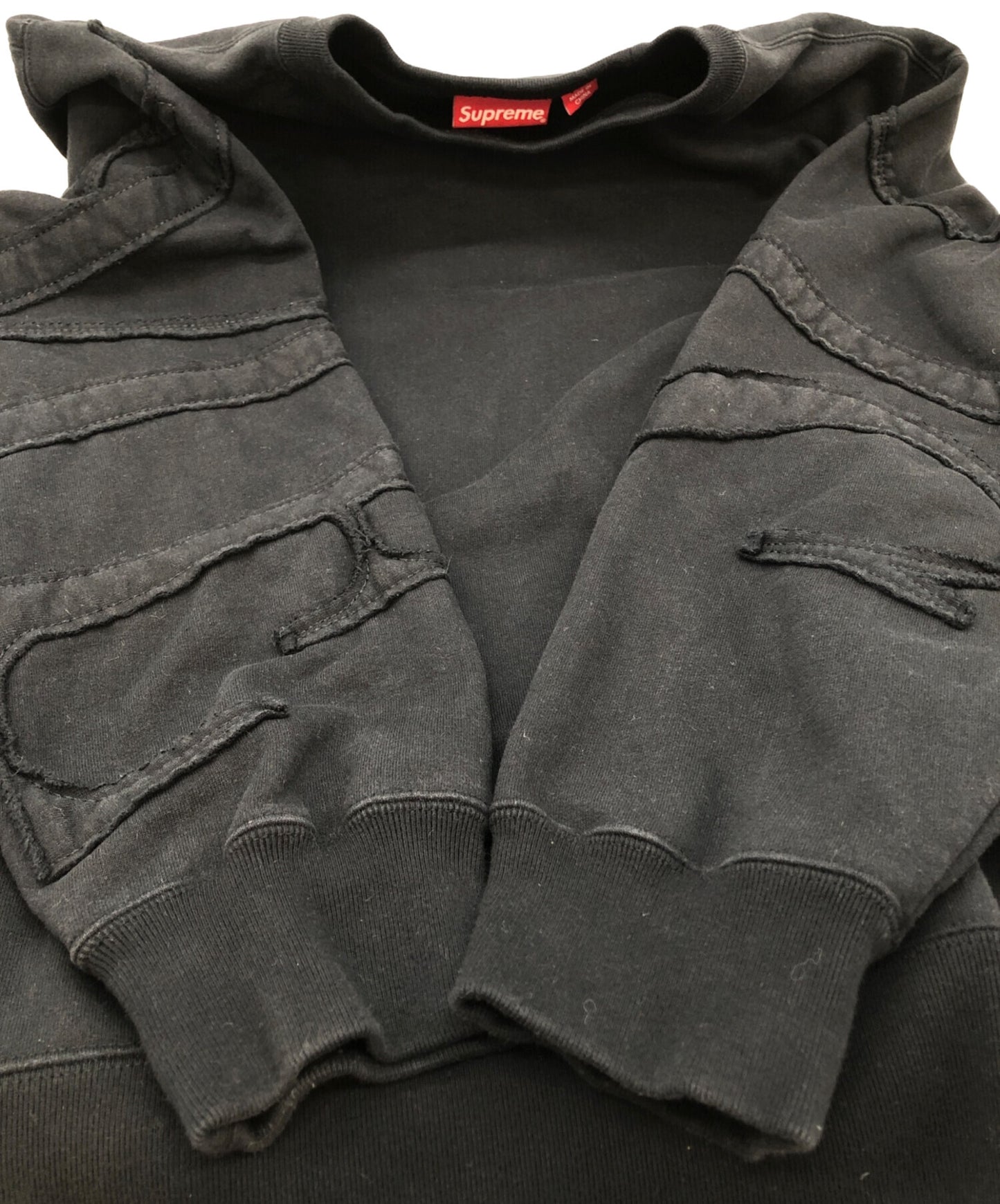 [Pre-owned] SUPREME TONAL APPLIQUE CREWNECK