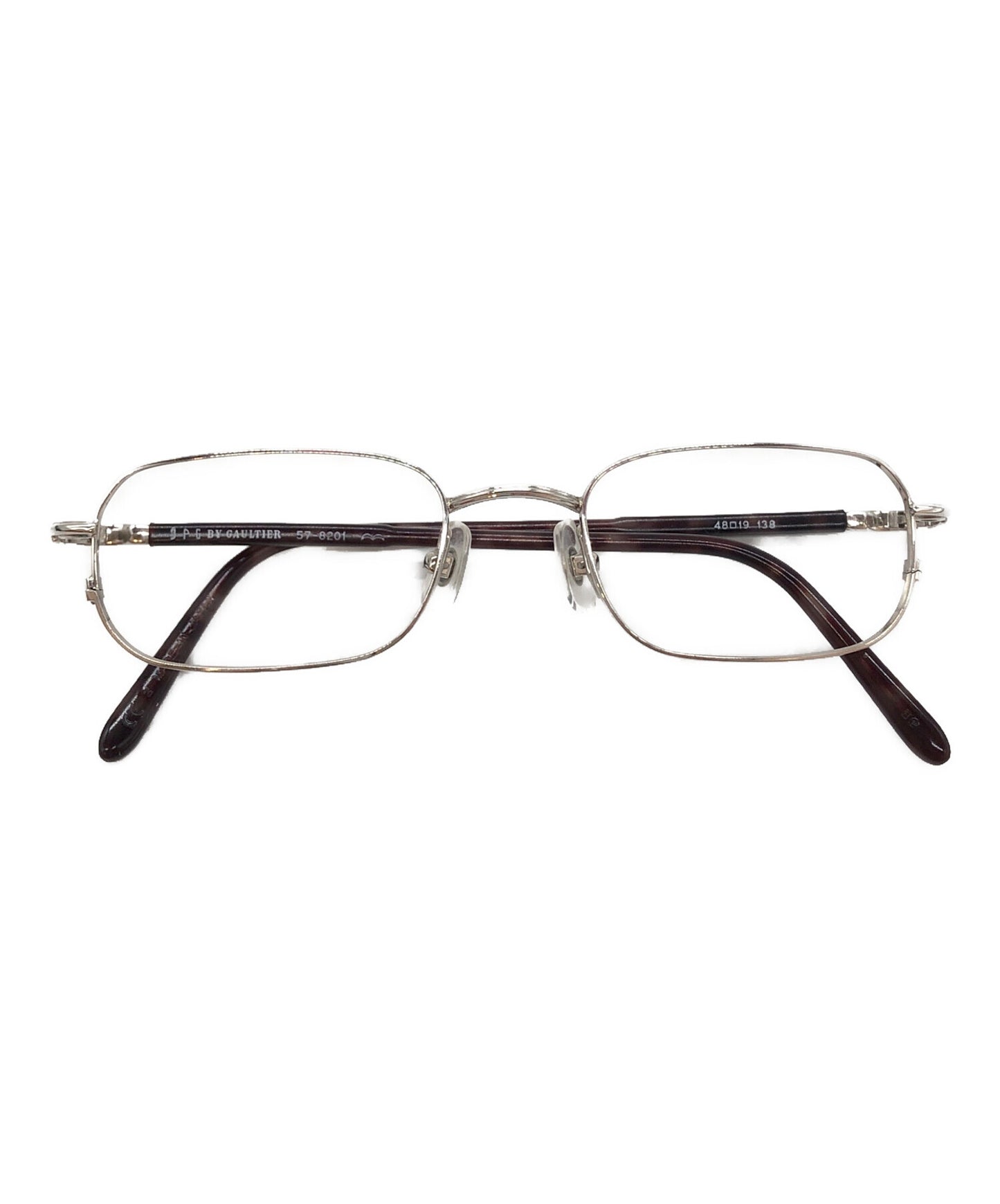 [Pre-owned] Jean Paul GAULTIER fashionable eyeglasses worn for appearance's sake 57-8201