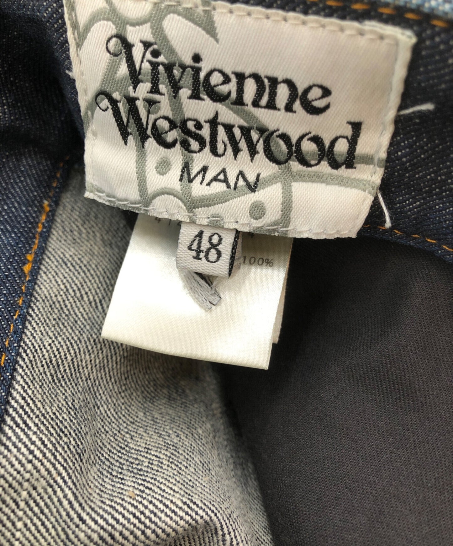 [Pre-owned] Vivienne Westwood man Banana Curve Denim Pants 4145-1794