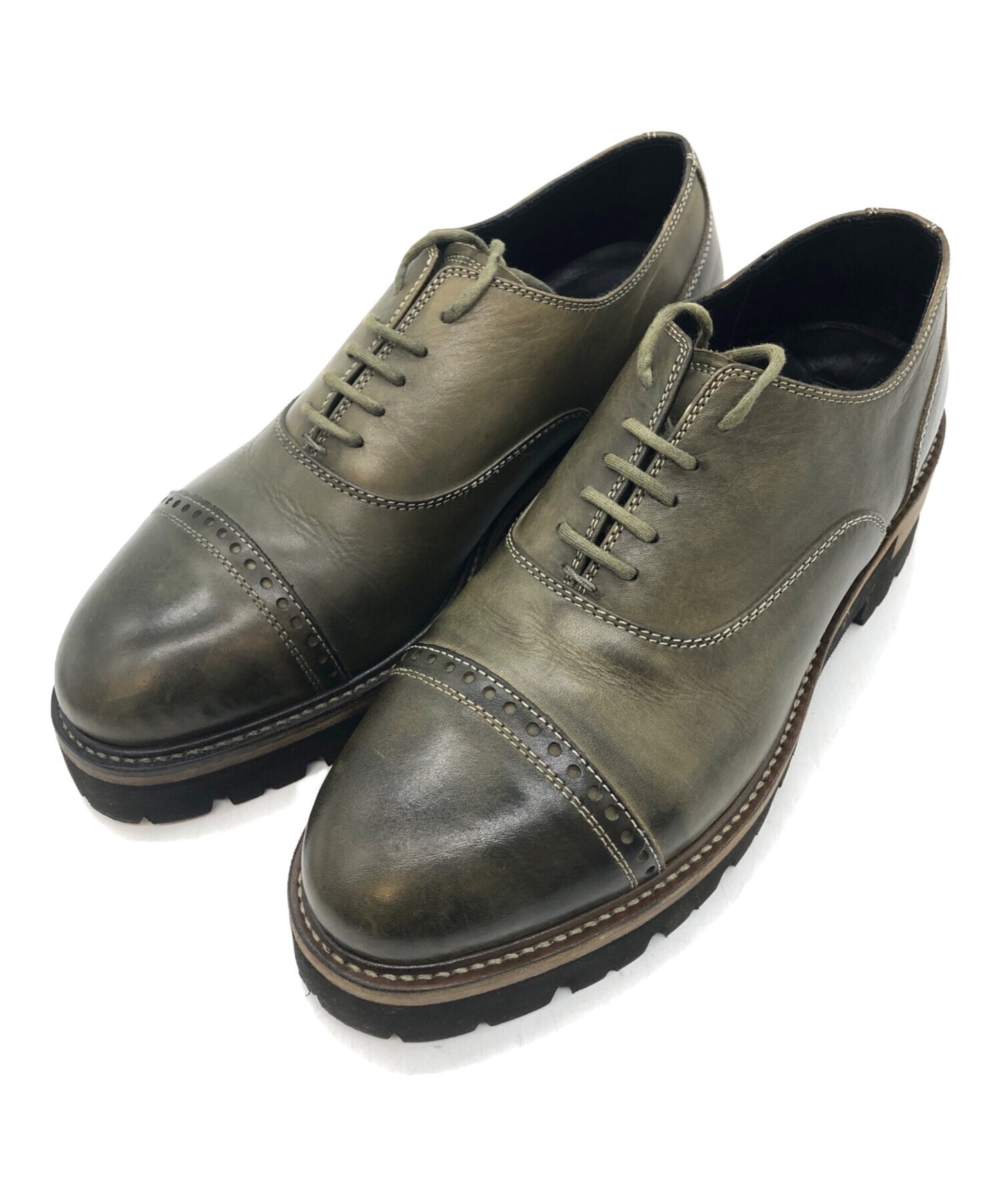 [Pre-owned] MIHARA YASUHIRO stacked heel shoes 63200300