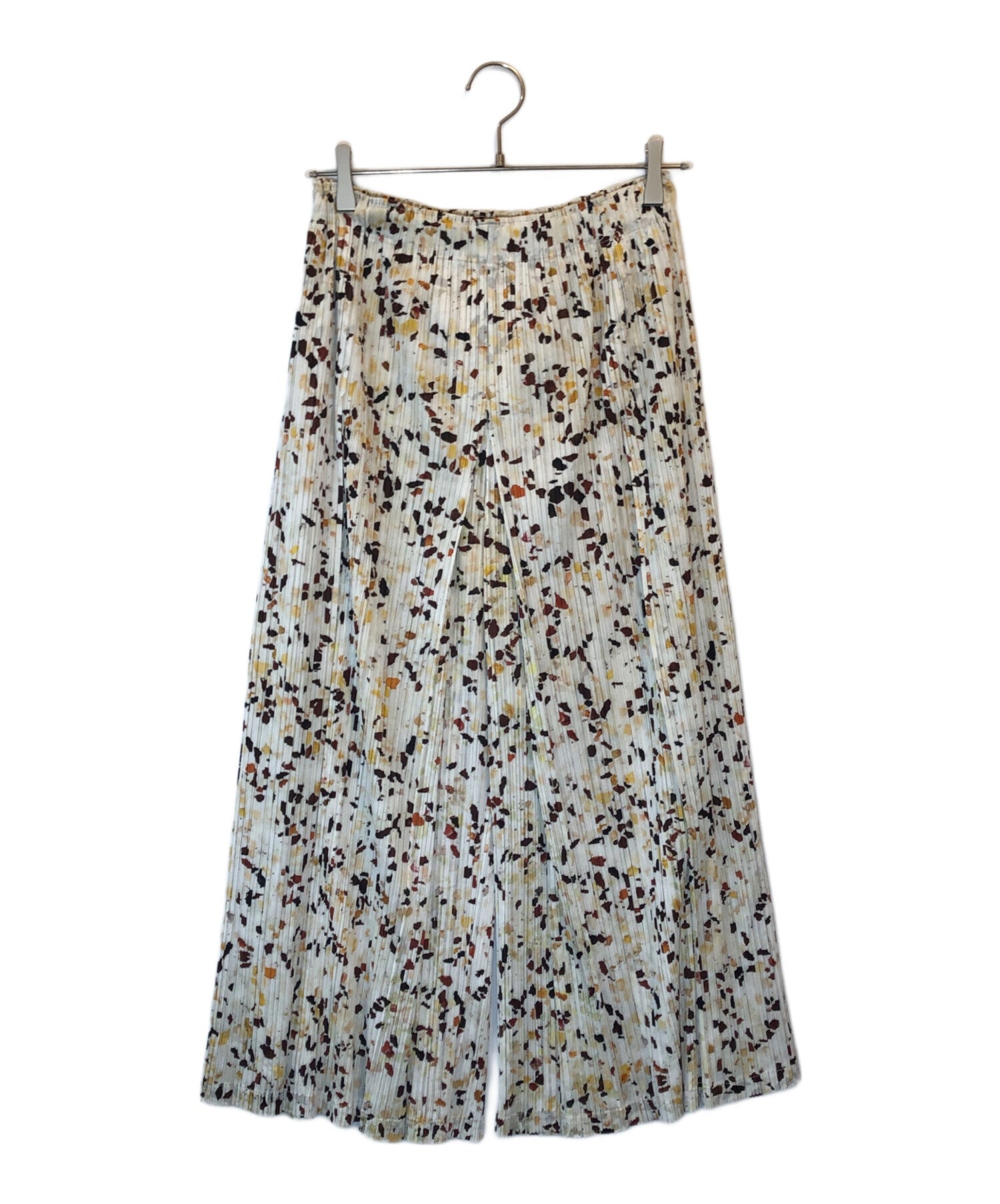 90s ISSEY MIYAKE イッセイミヤケ 総柄スカート archive ISSEY MIYAKE イッセイミヤケ PLEATS PLEASE スカート 葉っぱ柄