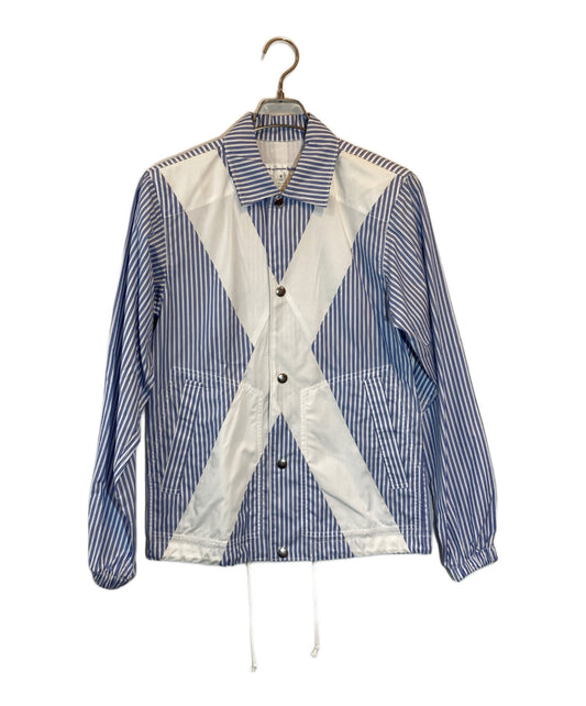[Pre-owned] COMME des GARCONS SHIRT Panel Stripe Coach Shirt Jacket S27165
