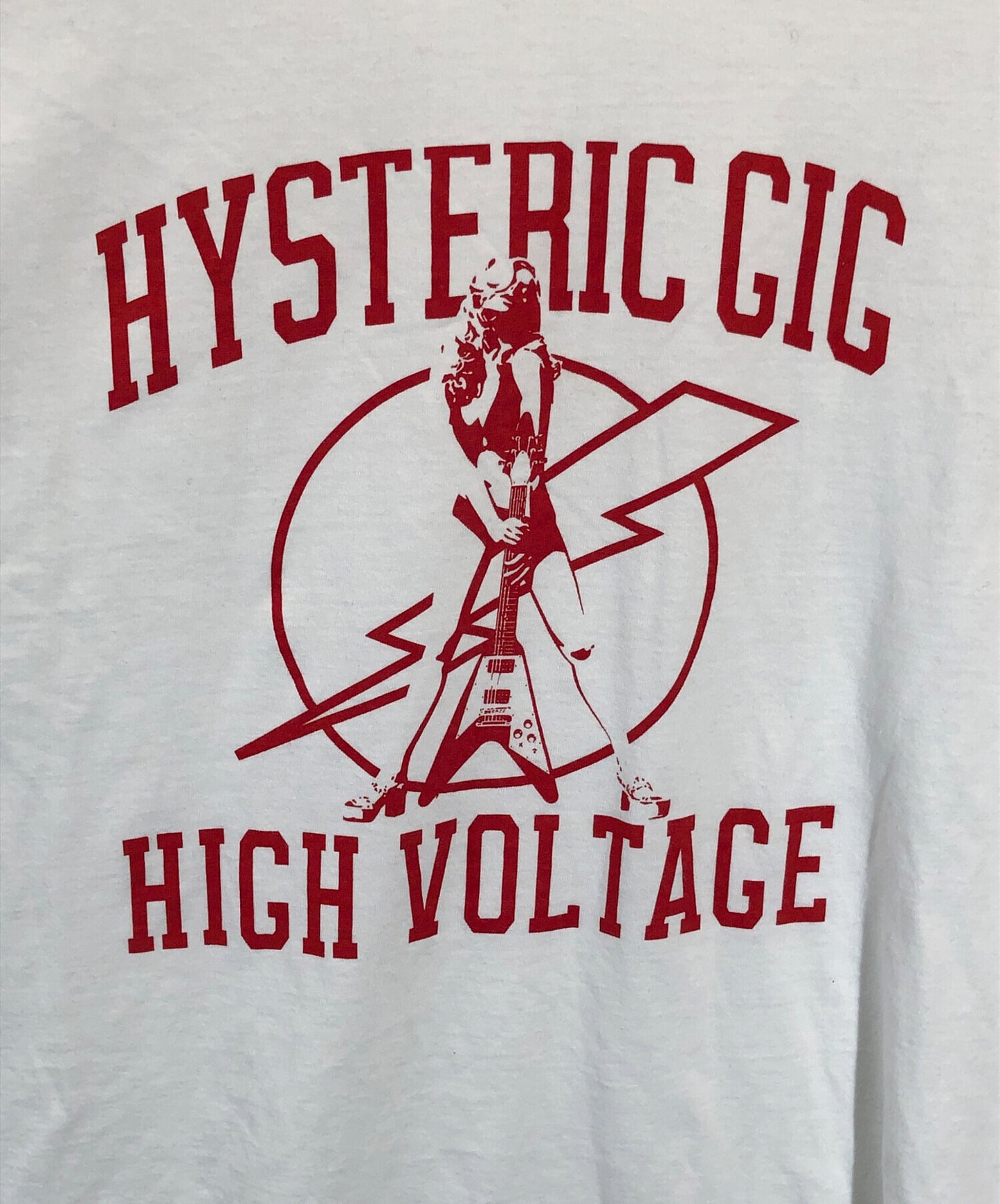 [Pre-owned] Hysteric Glamour HIGH VOLTAGE T-shirt 02233CL04
