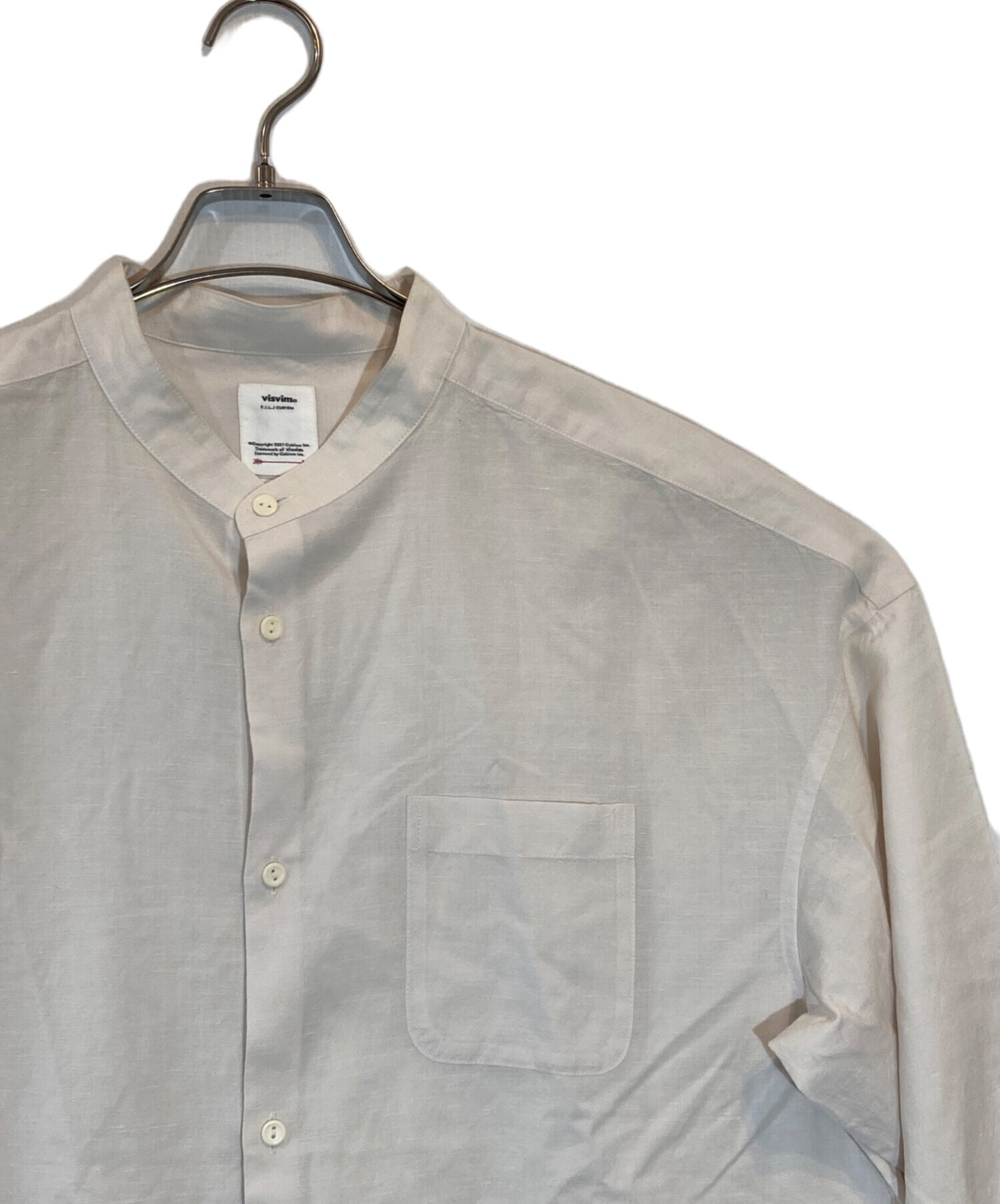 [Pre-owned] VISVIM band-collar shirt 0122105011004