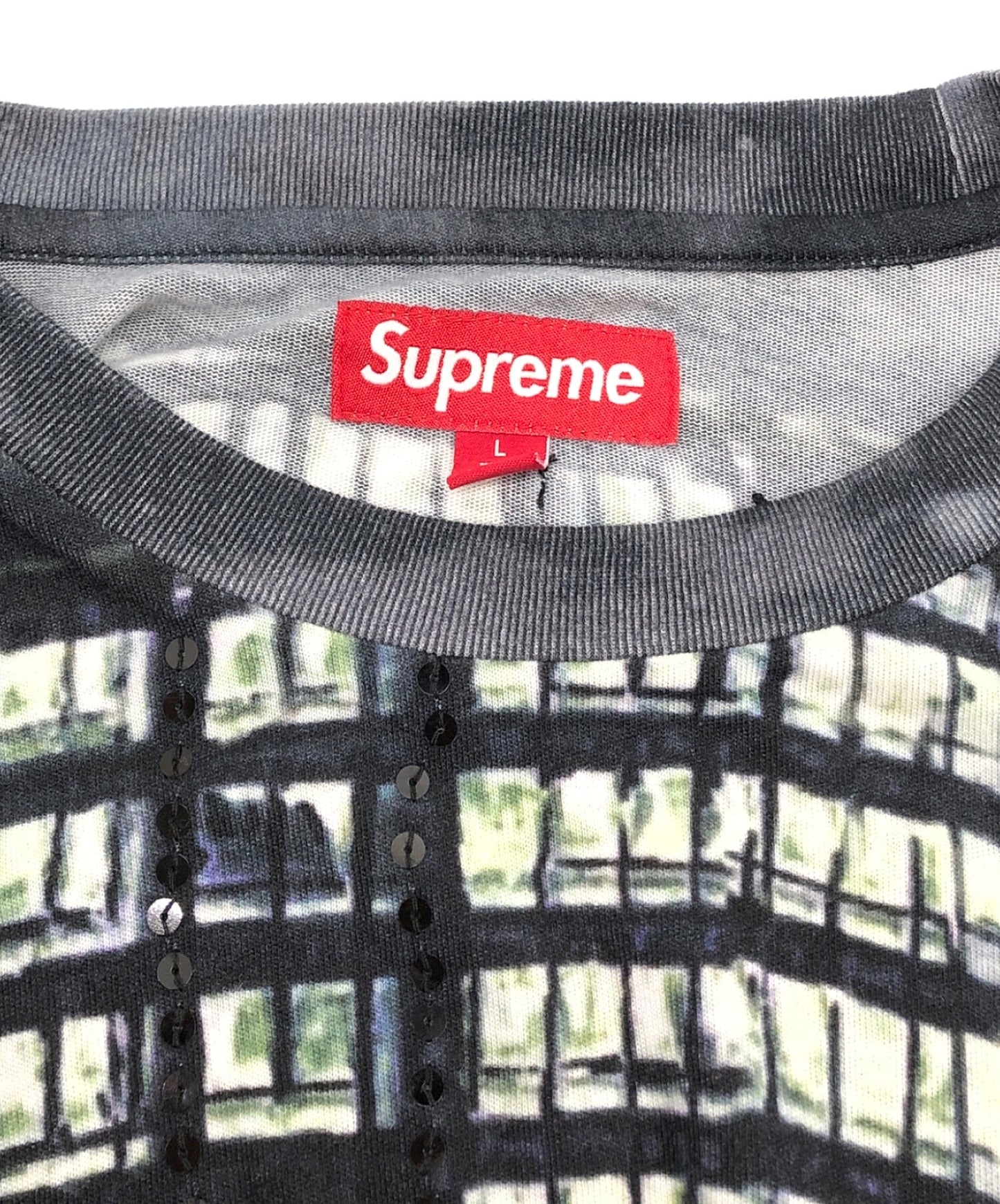 [Pre-owned] SUPREME SKYLINE SEQUIN L/S TOP