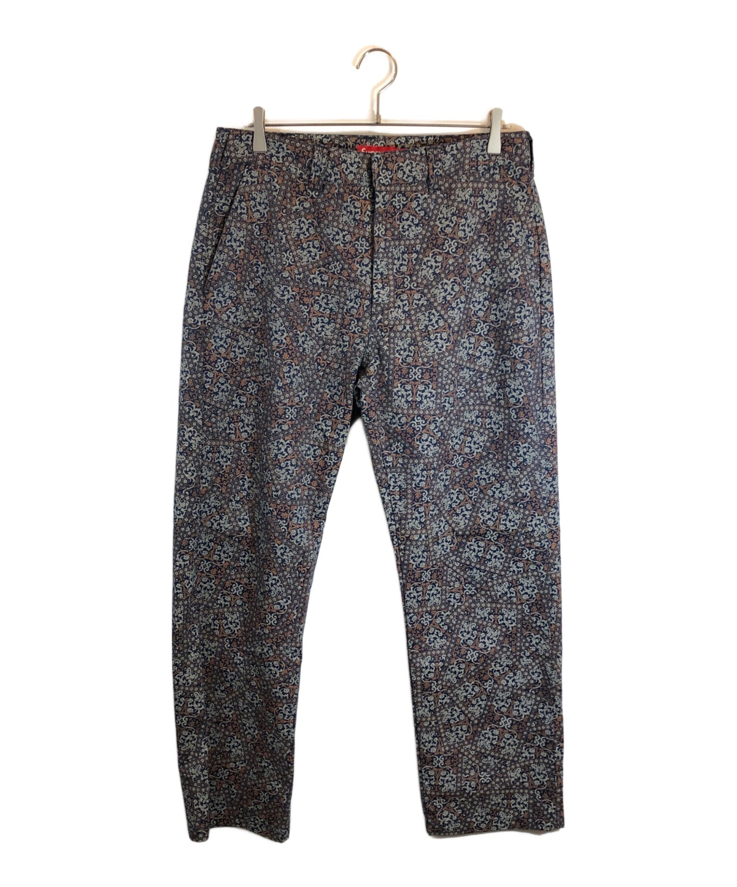 [Pre-owned] SUPREME Floral Cards Work Pant