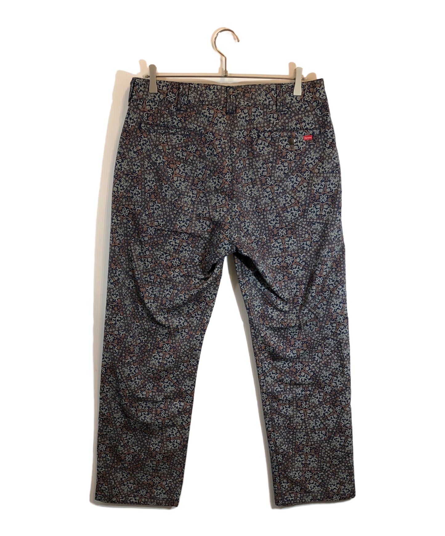 [Pre-owned] SUPREME Floral Cards Work Pant
