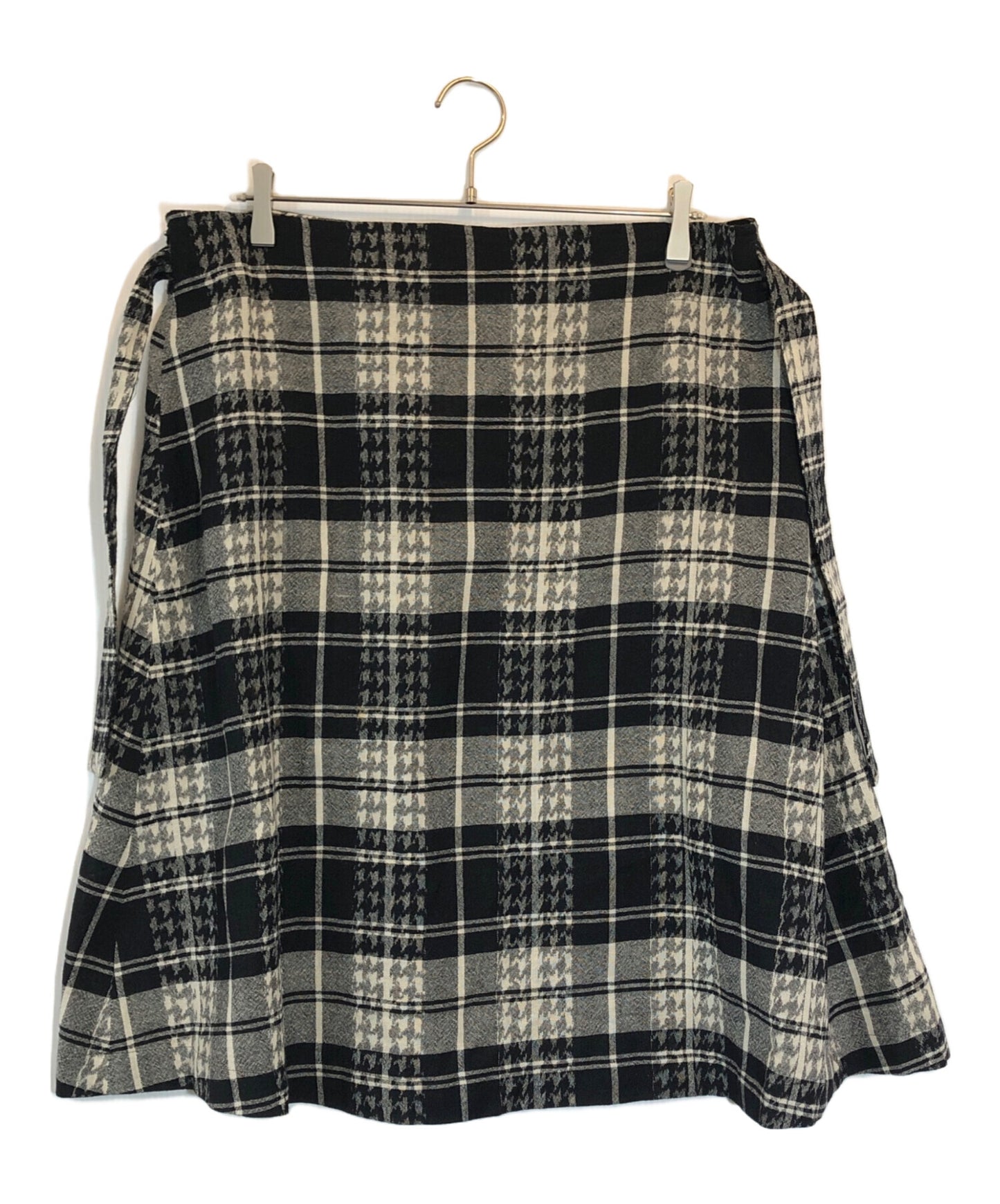 [Pre-owned] tricot COMME des GARCONS Hound's tooth velvet skirt