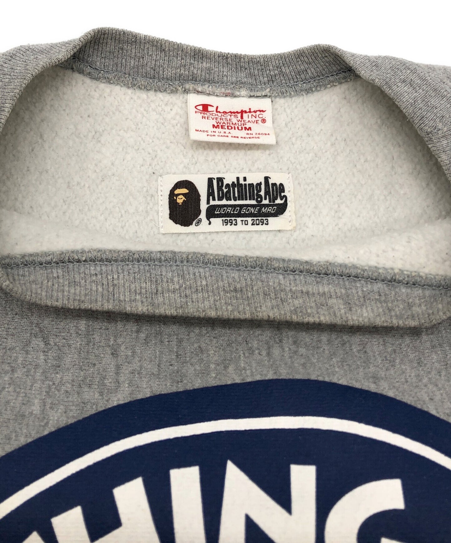 [Pre-owned] A BATHING APE REVERSE WEAVE printed sweatshirt 001SW0731918X