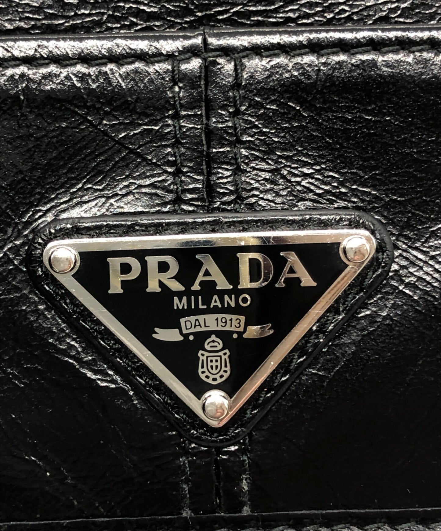 [Pre-owned] PRADA Leather Card Case 2MC025