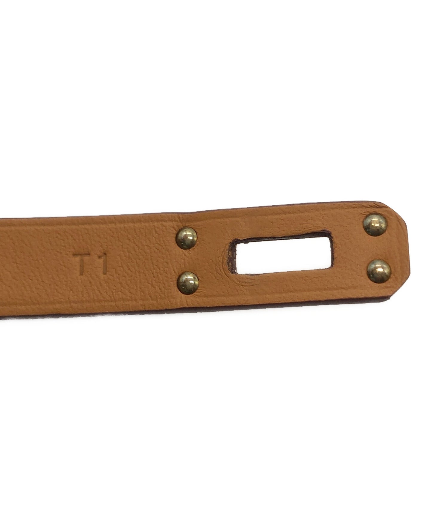[Pre-owned] HERMES Leather bracelet mini Kelly H081182CC09T2