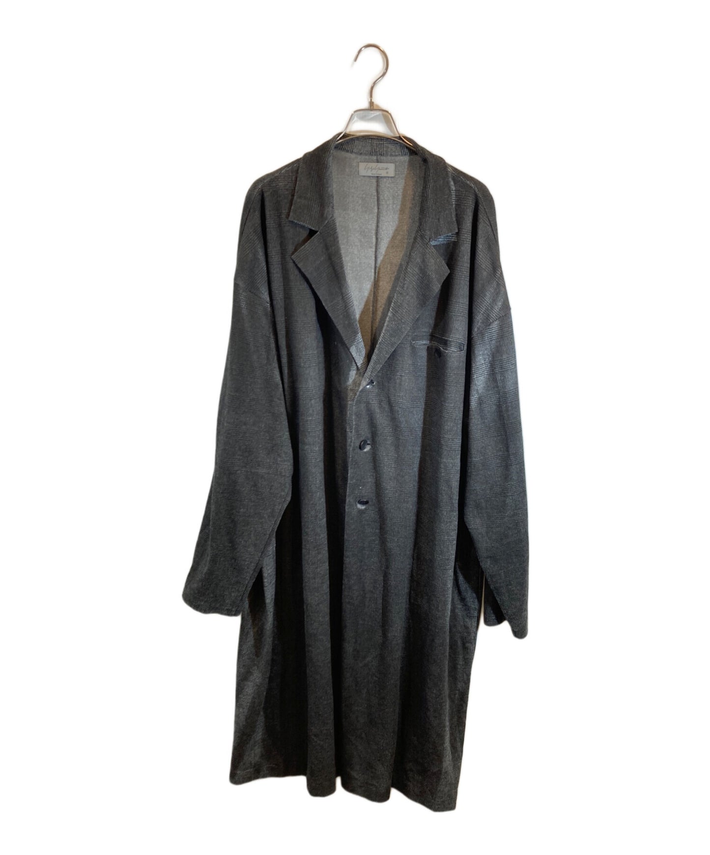 [Pre-owned] Yohji Yamamoto pour homme JQ GLENCHECK LONG JACKET HG-T74-983