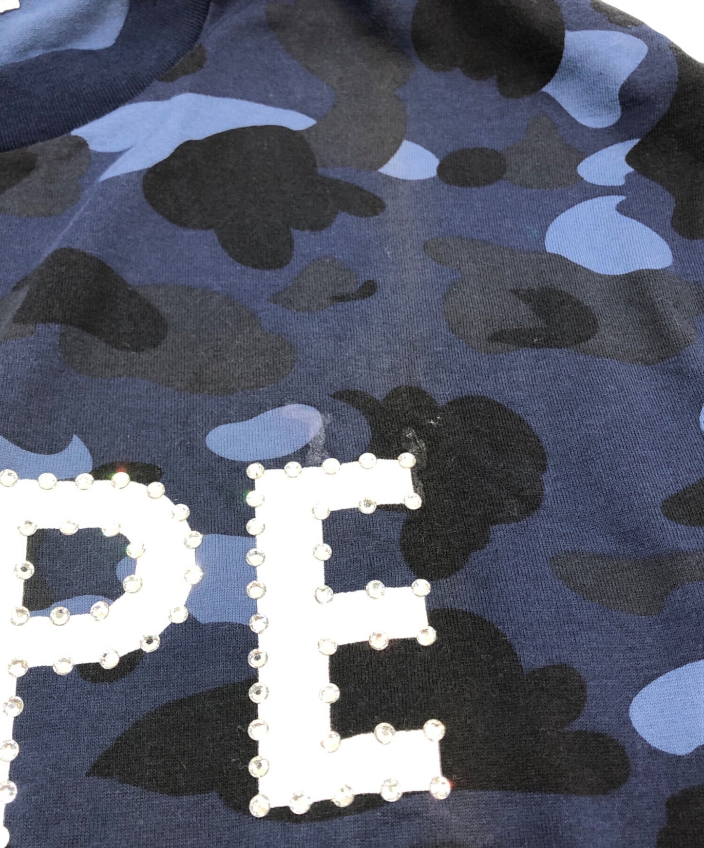 [Pre-owned] A BATHING APE Rhinestone Camo Cut and Sew