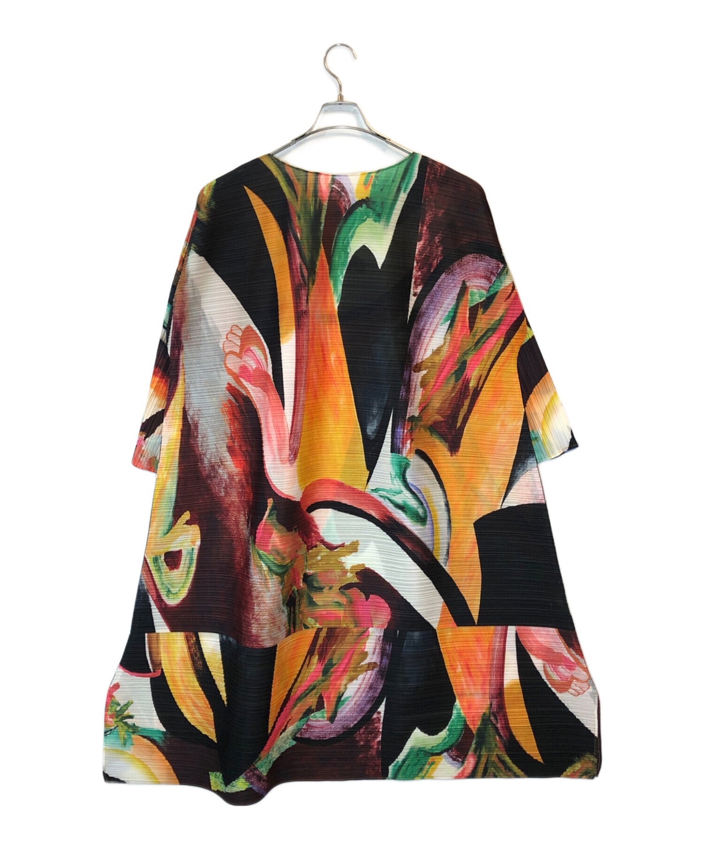 [Pre-owned] PLEATS PLEASE Bounce Pleats Full Pattern Dress PP03-JH704