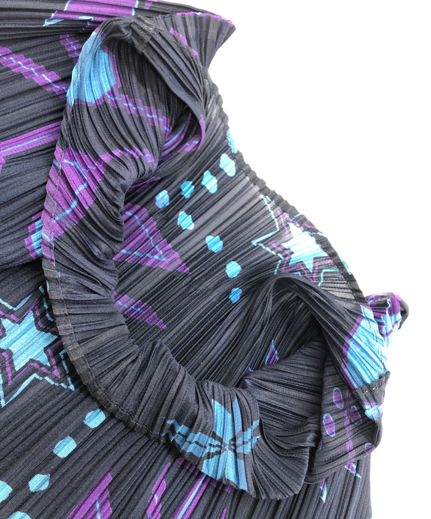 [Pre-owned] PLEATS PLEASE Pleated cut-and-sew with crystal motif PP43-JK861