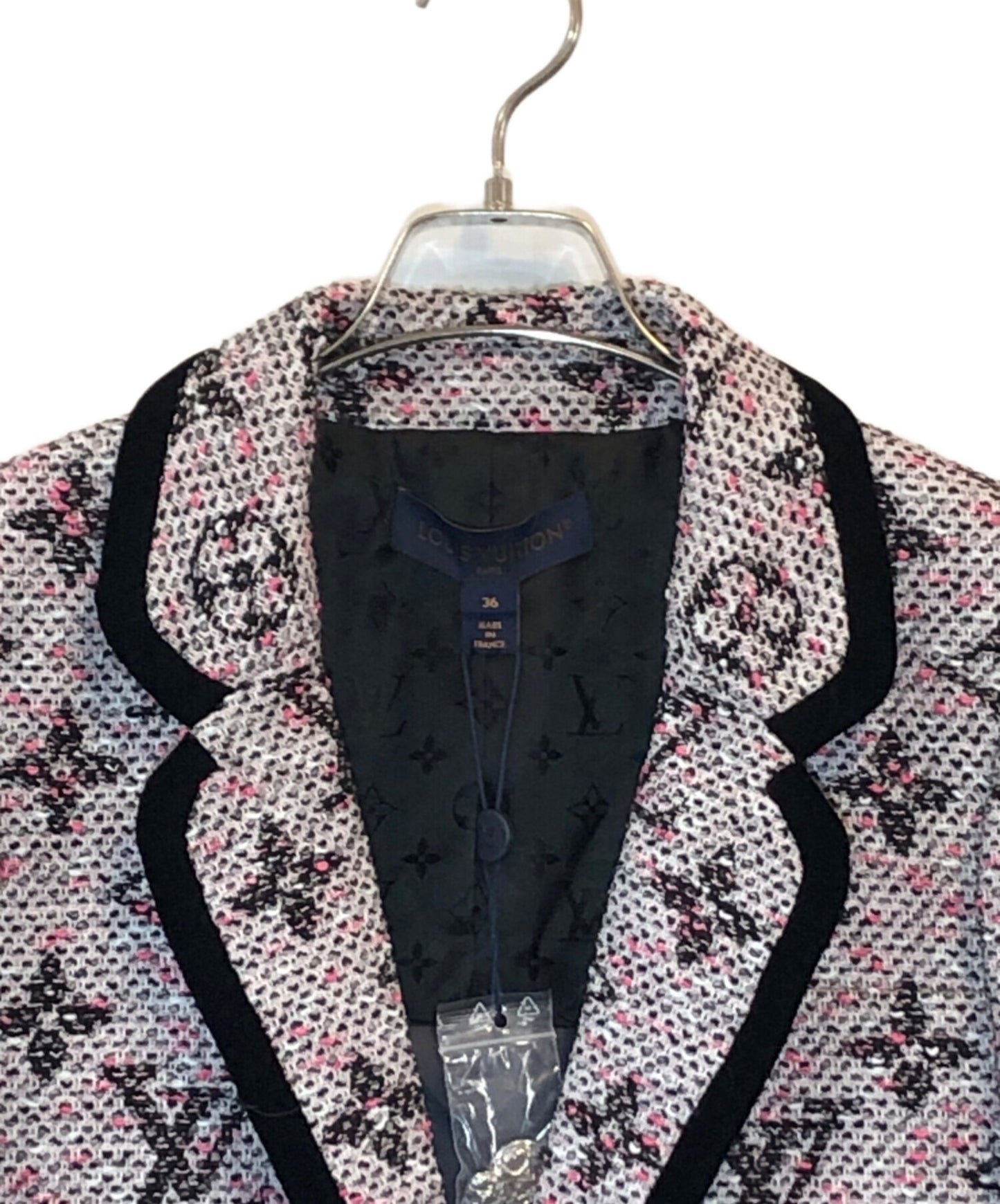 [Pre-owned] LOUIS VUITTON Monogram Tweed Preppy Blazer RW242WW MCP FRJC30