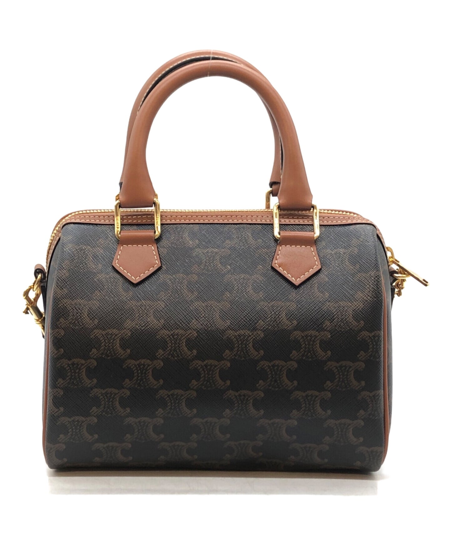 [Pre-owned] CELINE Cuir Trionf Small Boston Bag