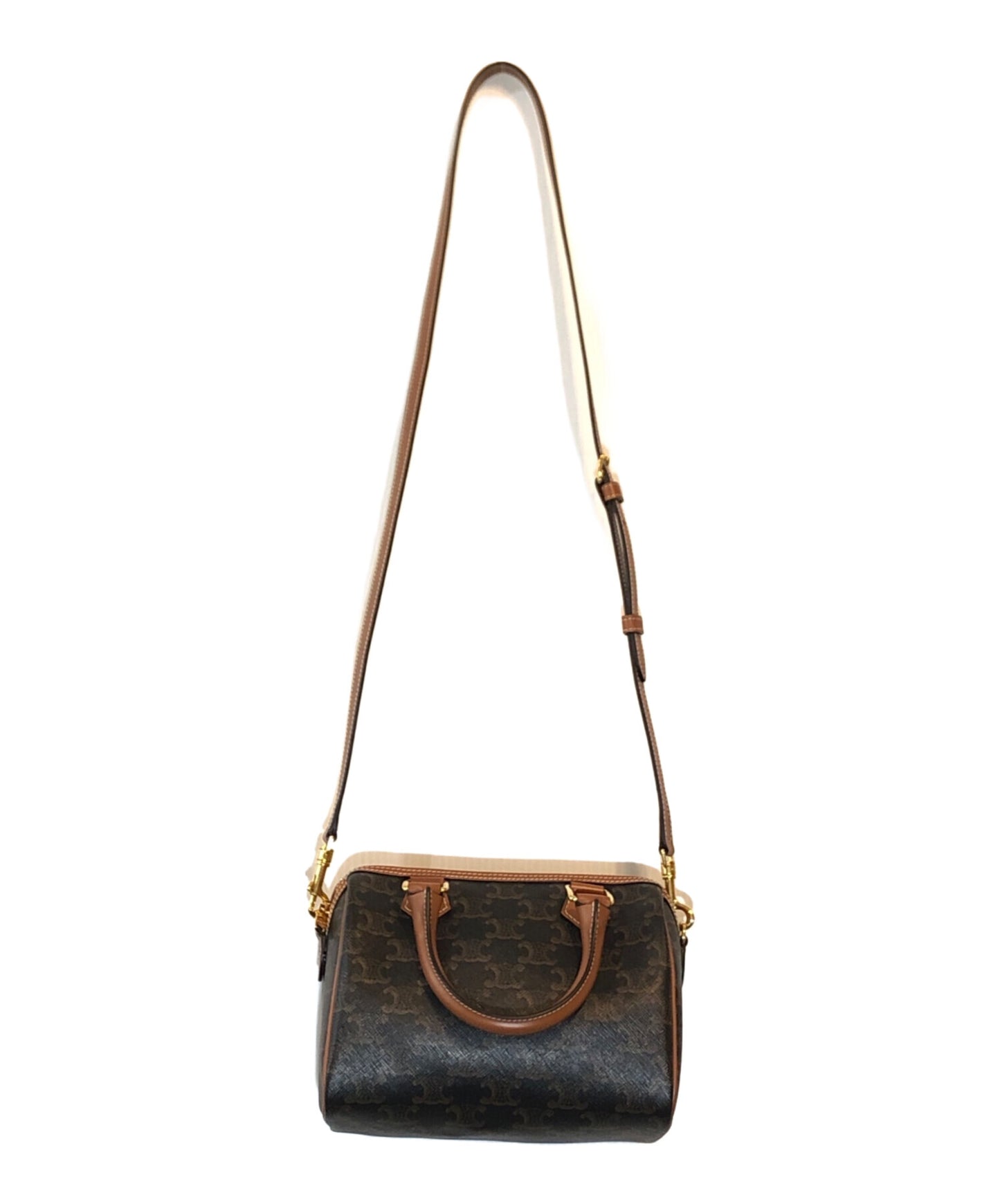 [Pre-owned] CELINE Cuir Trionf Small Boston Bag