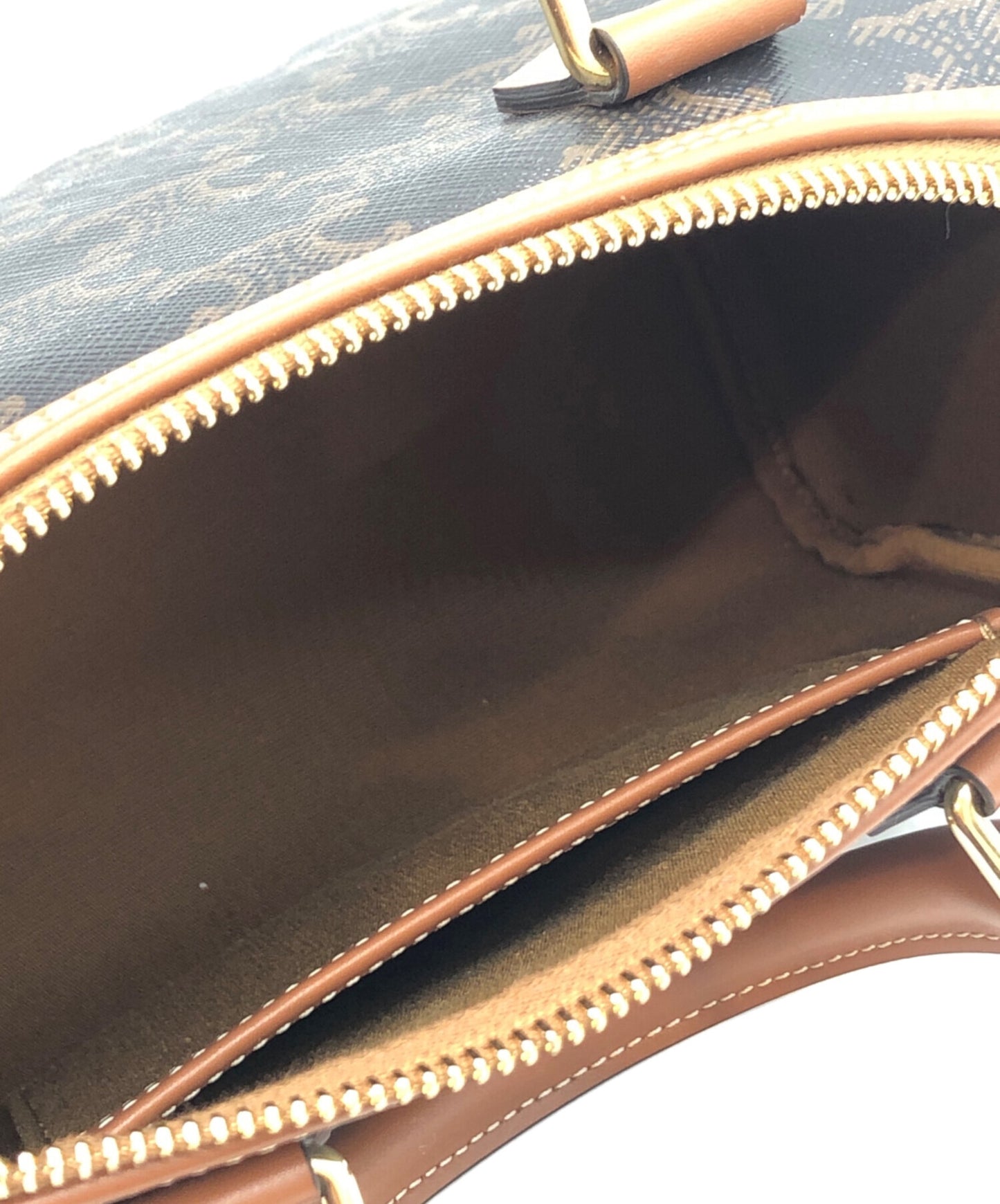 [Pre-owned] CELINE Cuir Trionf Small Boston Bag