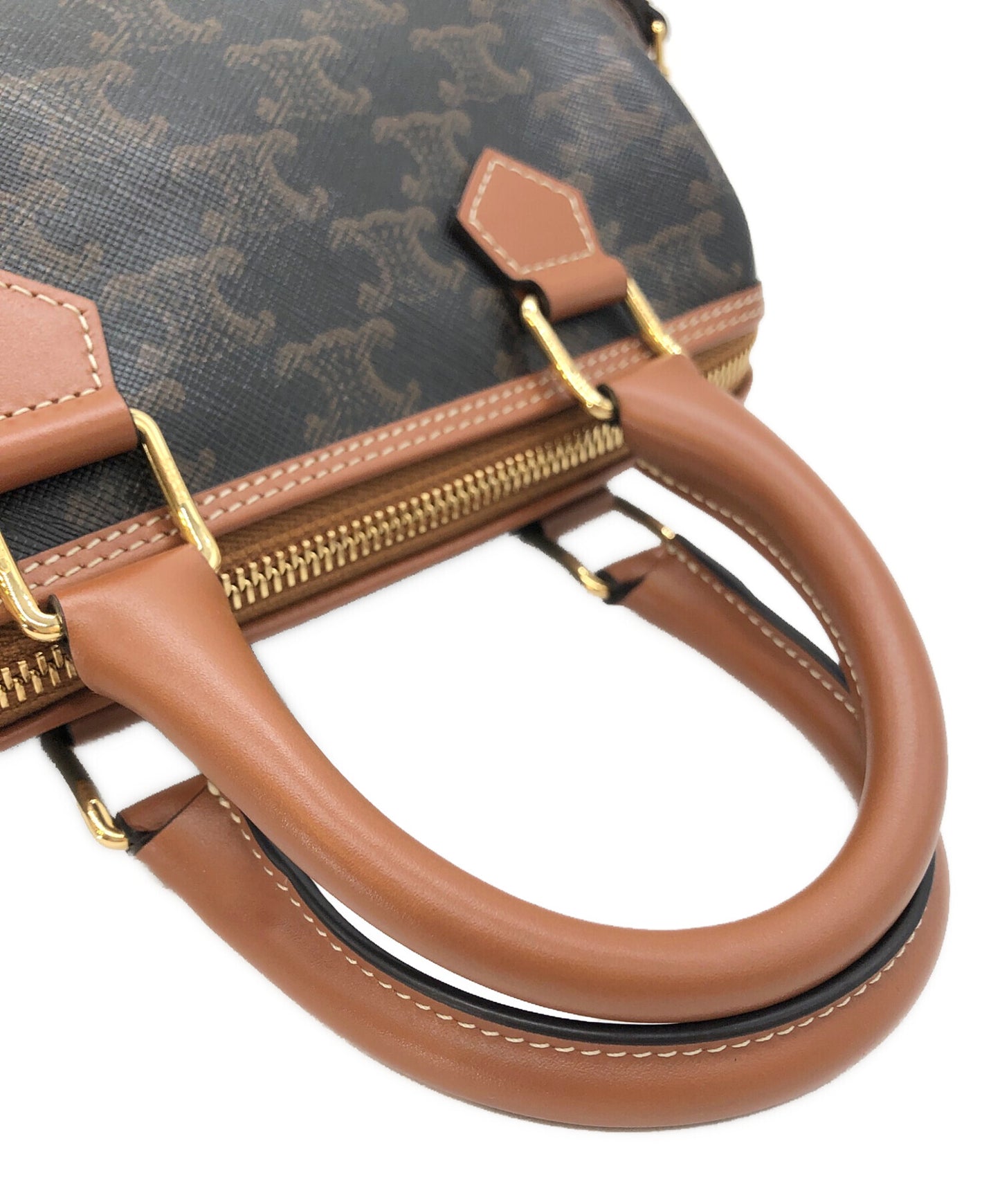[Pre-owned] CELINE Cuir Trionf Small Boston Bag