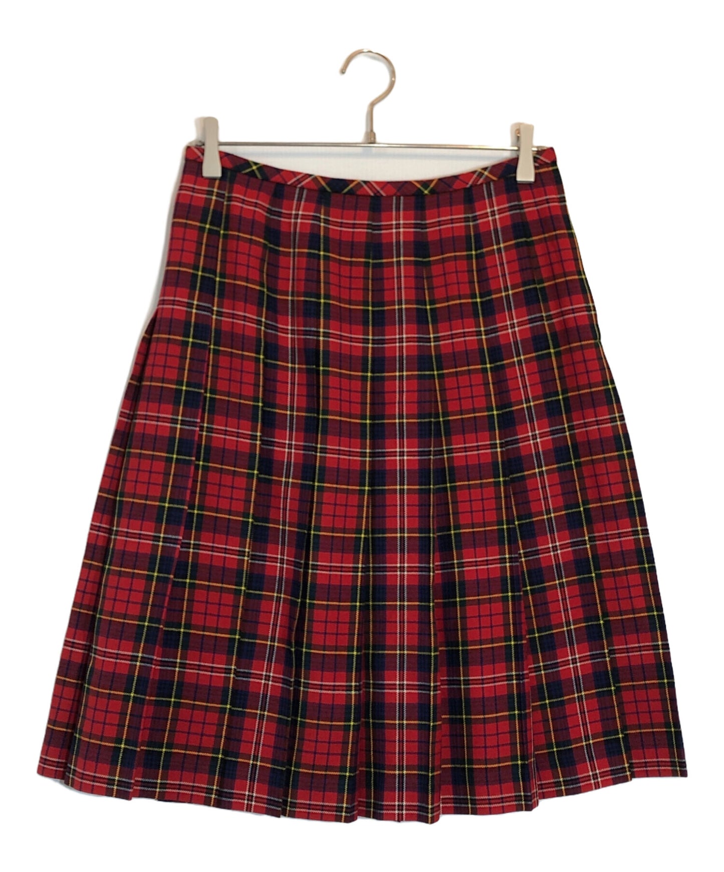 [Pre-owned] ROBE DE CHAMBRE COMME DES GARCONS Tartan Check Wool Pleated Skirt RG-S010