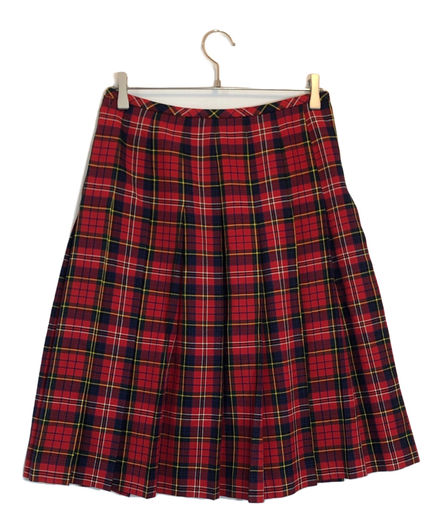 [Pre-owned] ROBE DE CHAMBRE COMME DES GARCONS Tartan Check Wool Pleated Skirt RG-S010