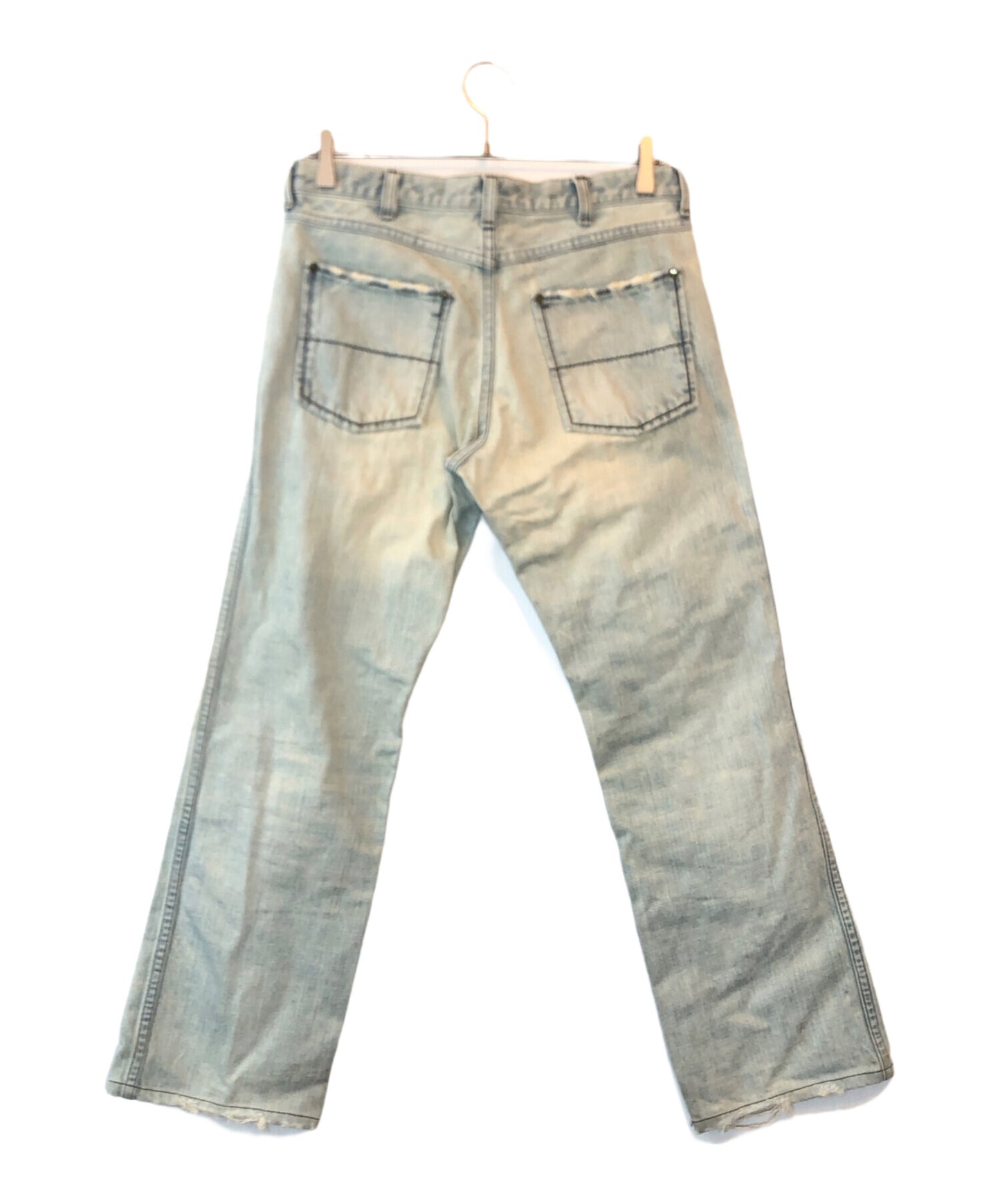 [Pre-owned] NUMBER (N)INE Mud-finished straight denim pants