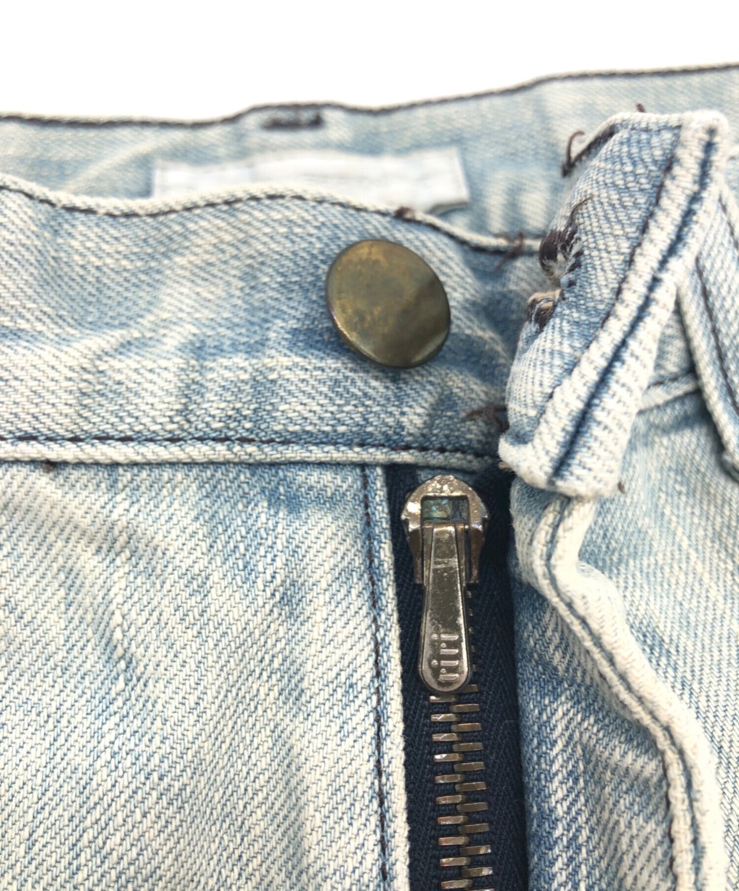 [Pre-owned] NUMBER (N)INE Mud-finished straight denim pants
