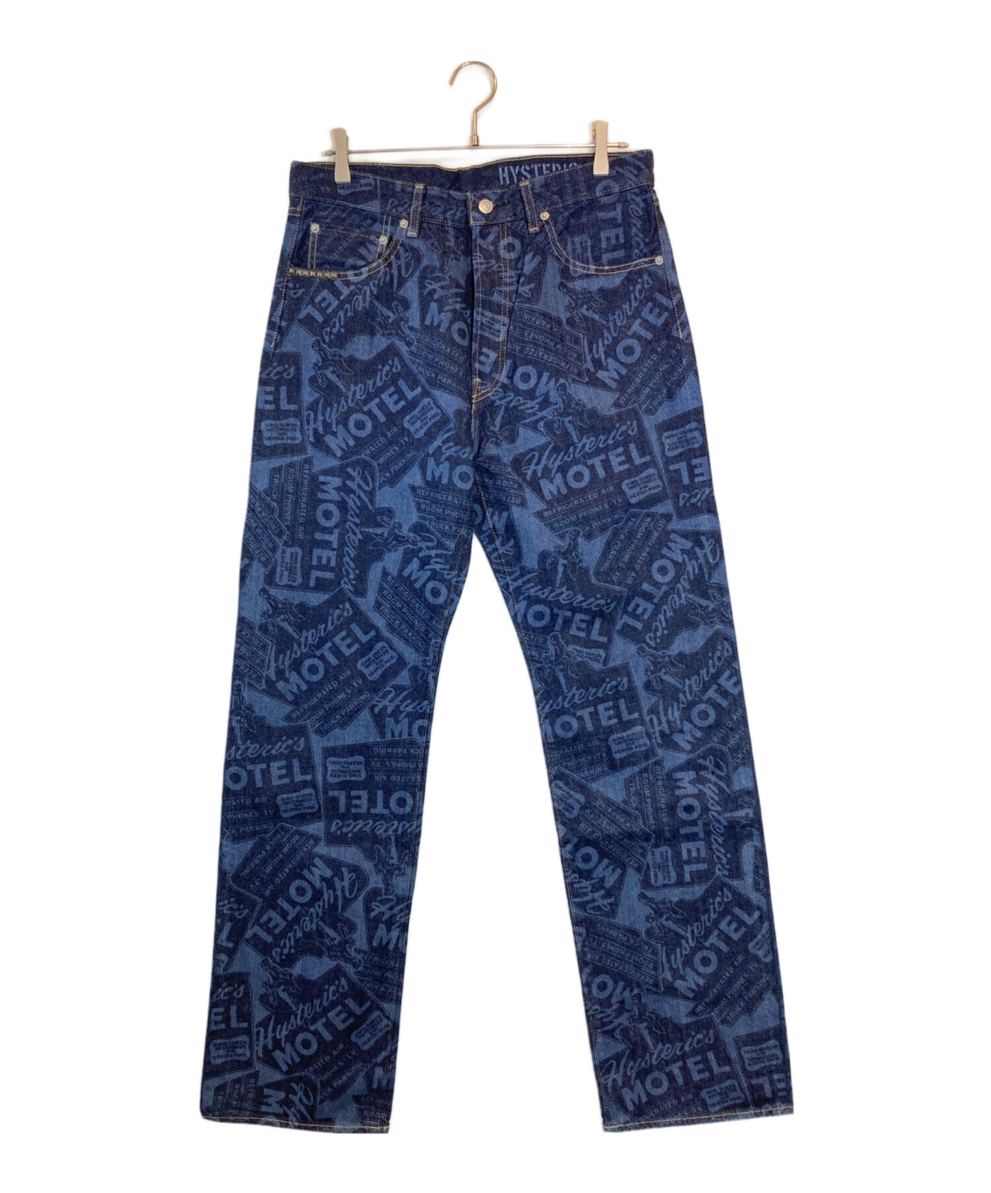[Pre-owned] Hysteric Glamour MOTEL Pattern Denim Pants 02241AP02