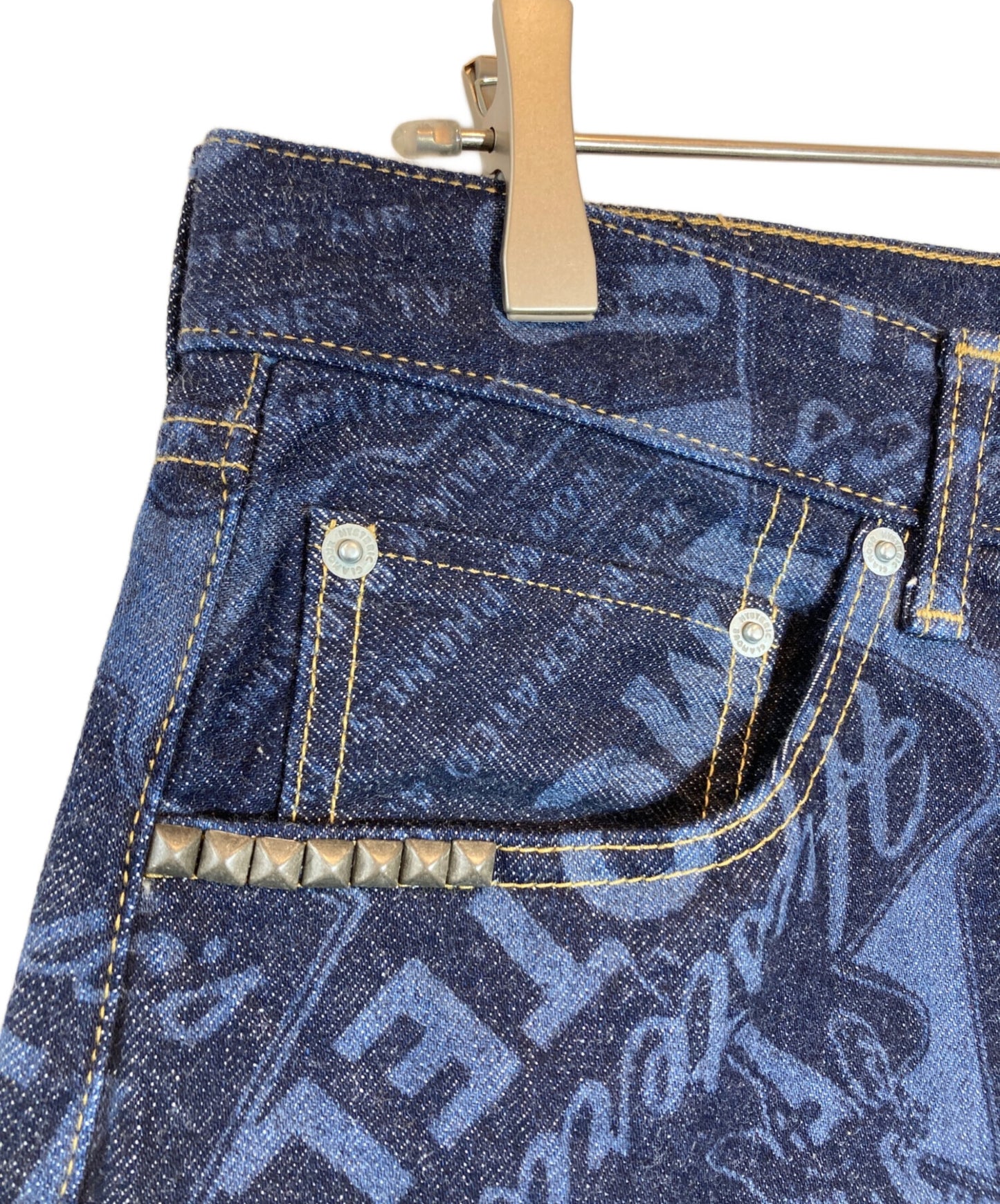 [Pre-owned] Hysteric Glamour MOTEL Pattern Denim Pants 02241AP02