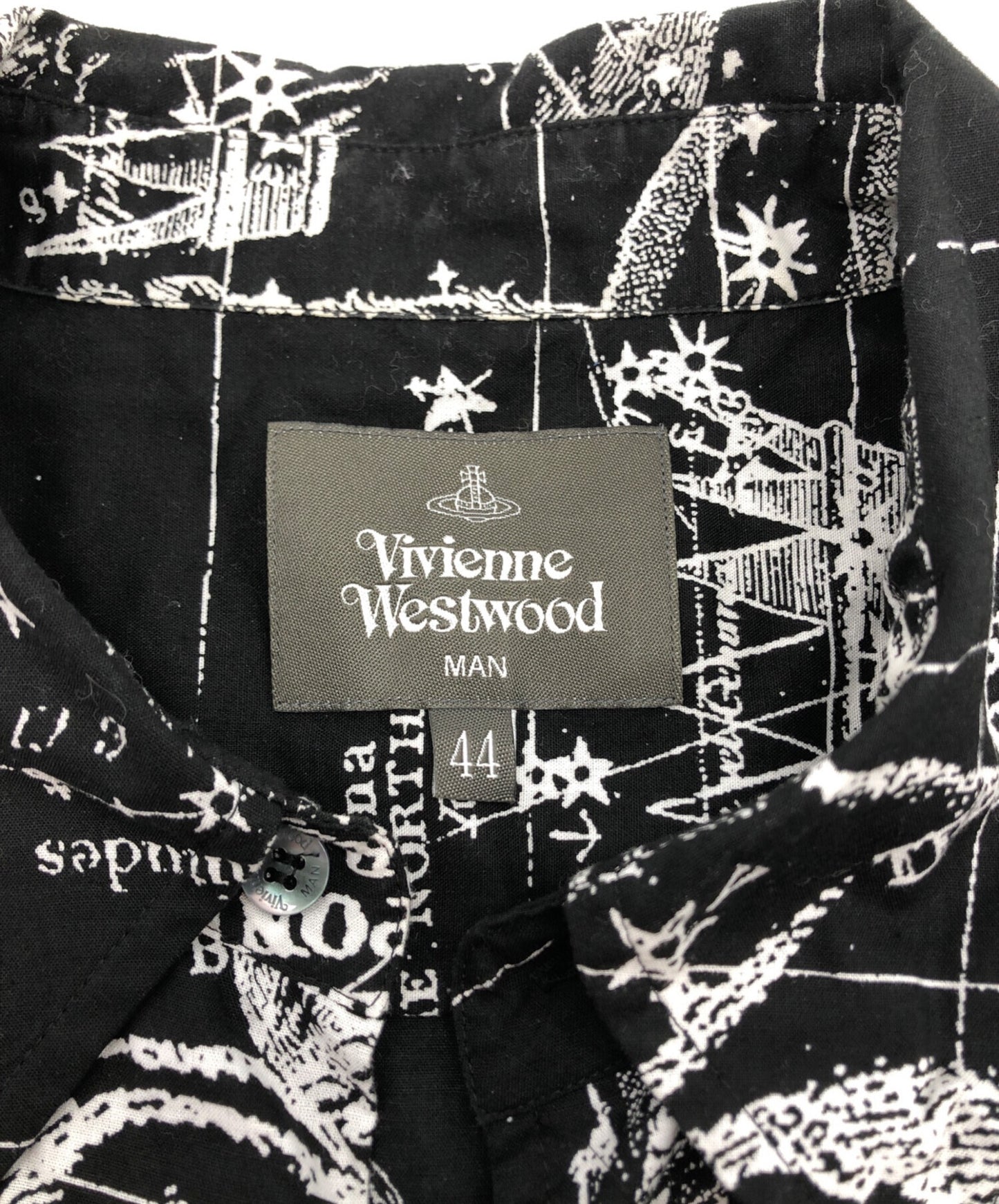 [Pre-owned] Vivienne Westwood man Constellation Pattern Short-Sleeved Shirt VW-WR-75966