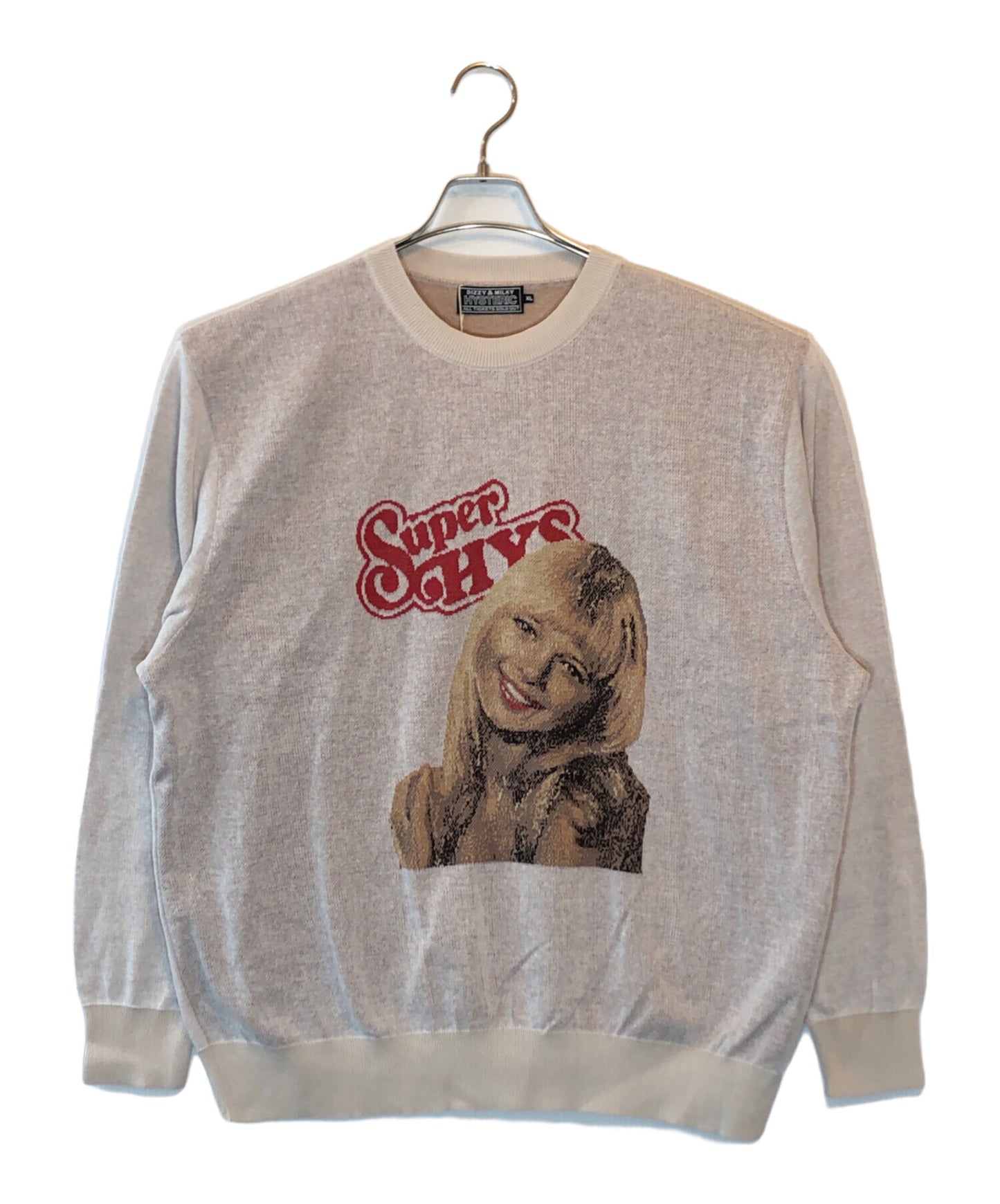 [Pre-owned] Hysteric Glamour ROCK MY WORLD Girls' Design Knit 02251NS03