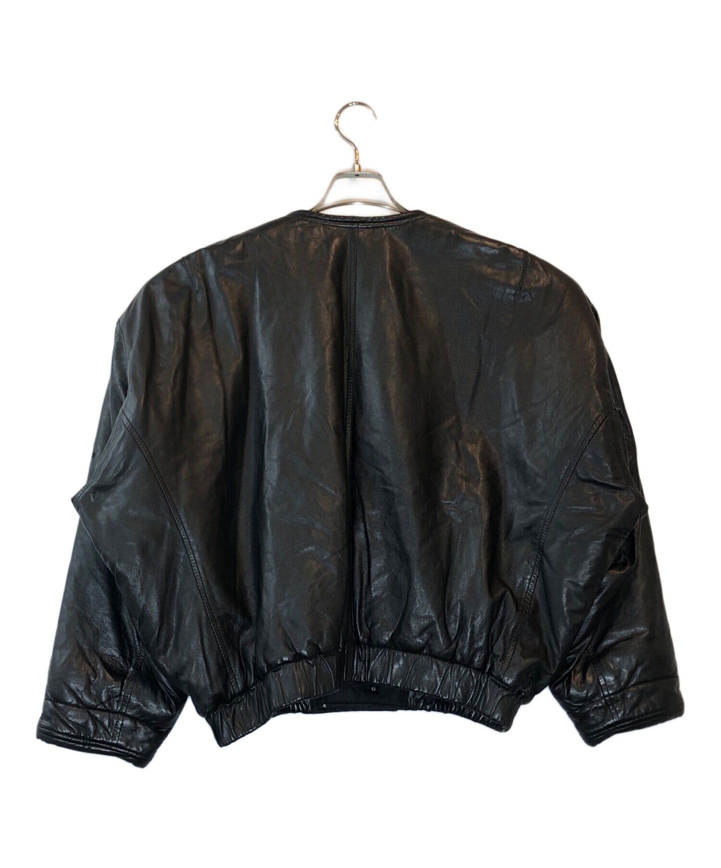 [Pre-owned] ISSEY MIYAKE Collarless Leather Jacket MY63415