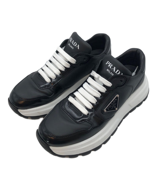 [Pre-owned] PRADA Prax 01 Leather Sneakers 1E804M