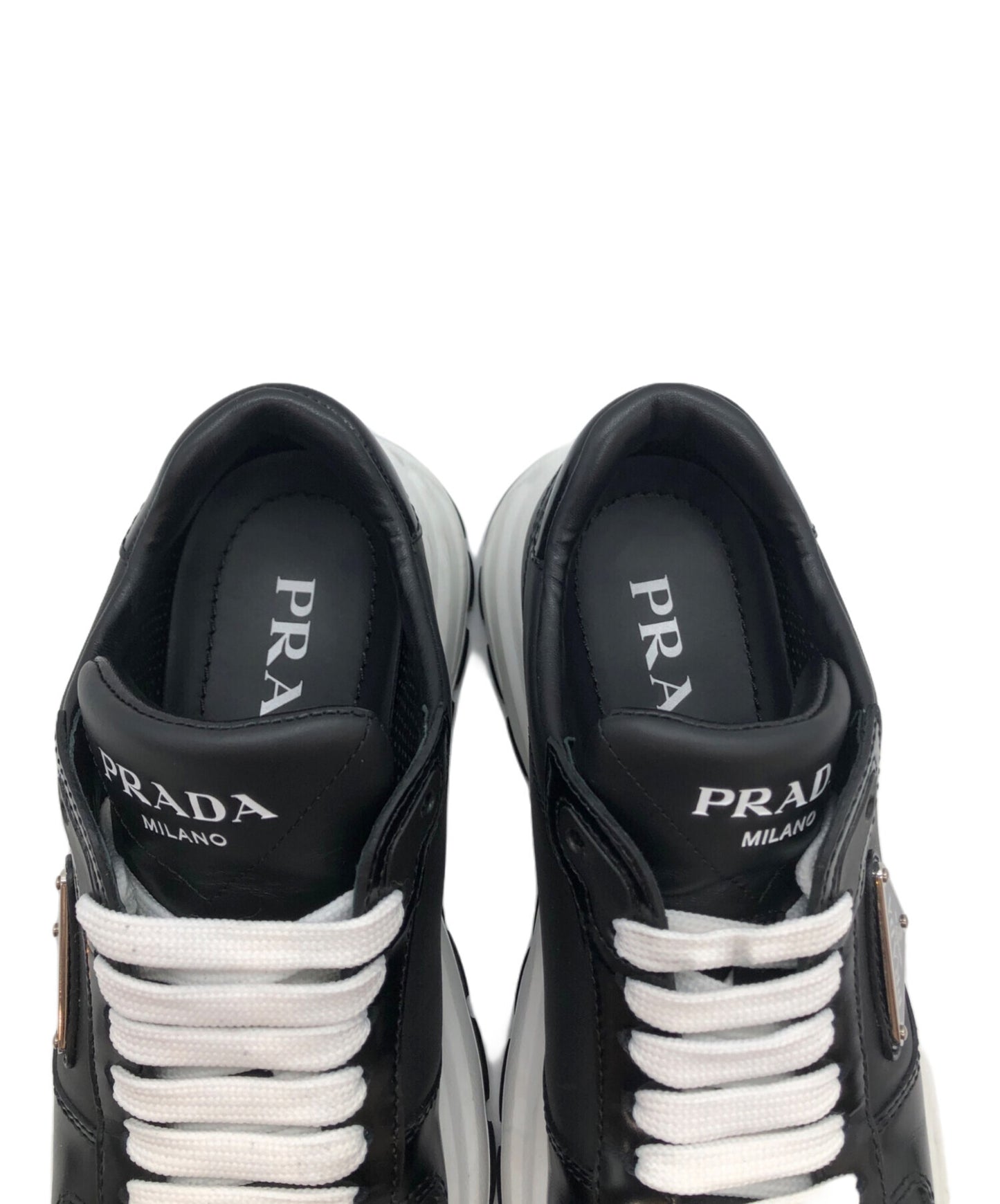 [Pre-owned] PRADA Prax 01 Leather Sneakers 1E804M