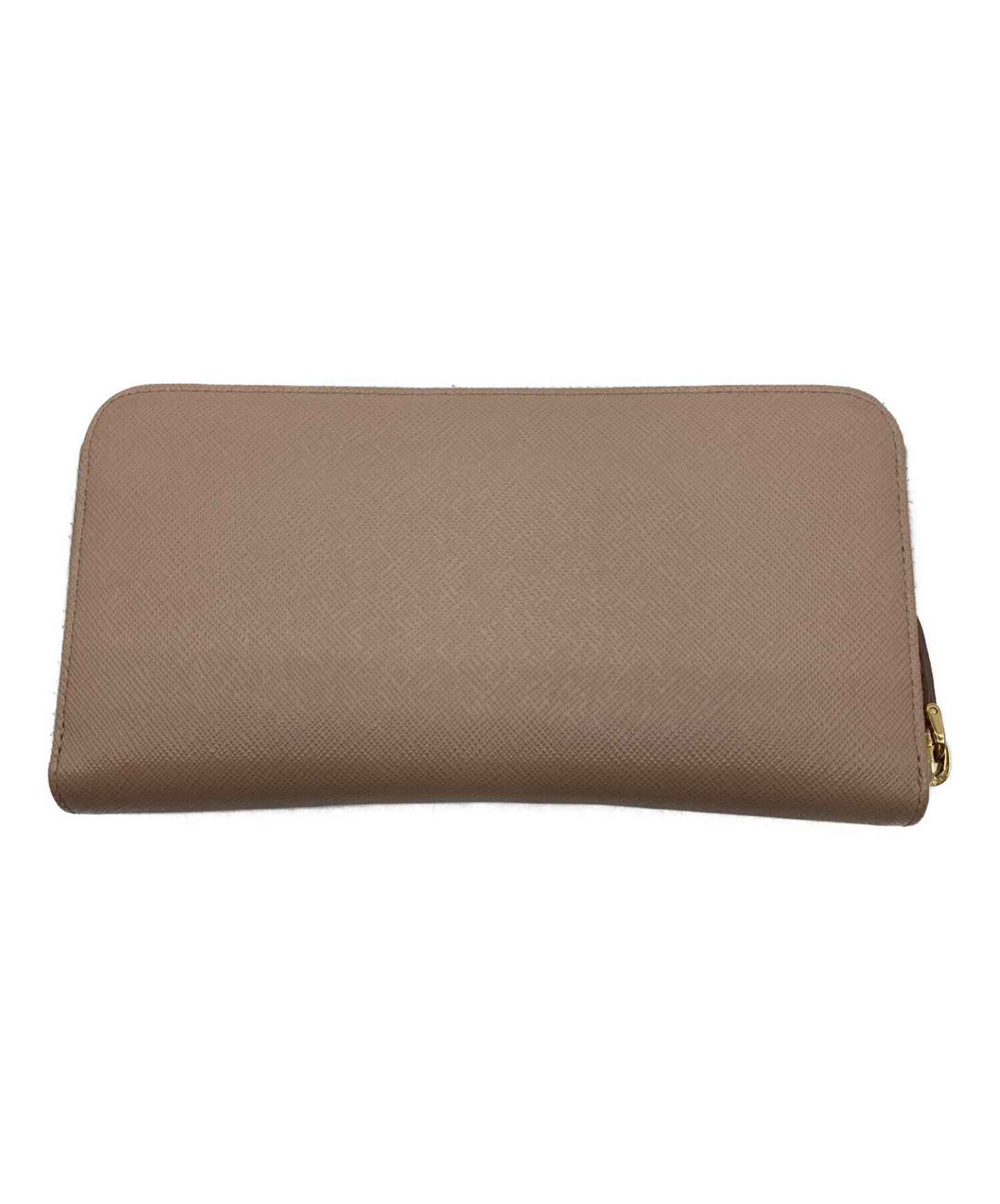 [Pre-owned] PRADA Saffiano leather zip-around long wallet 1ML506