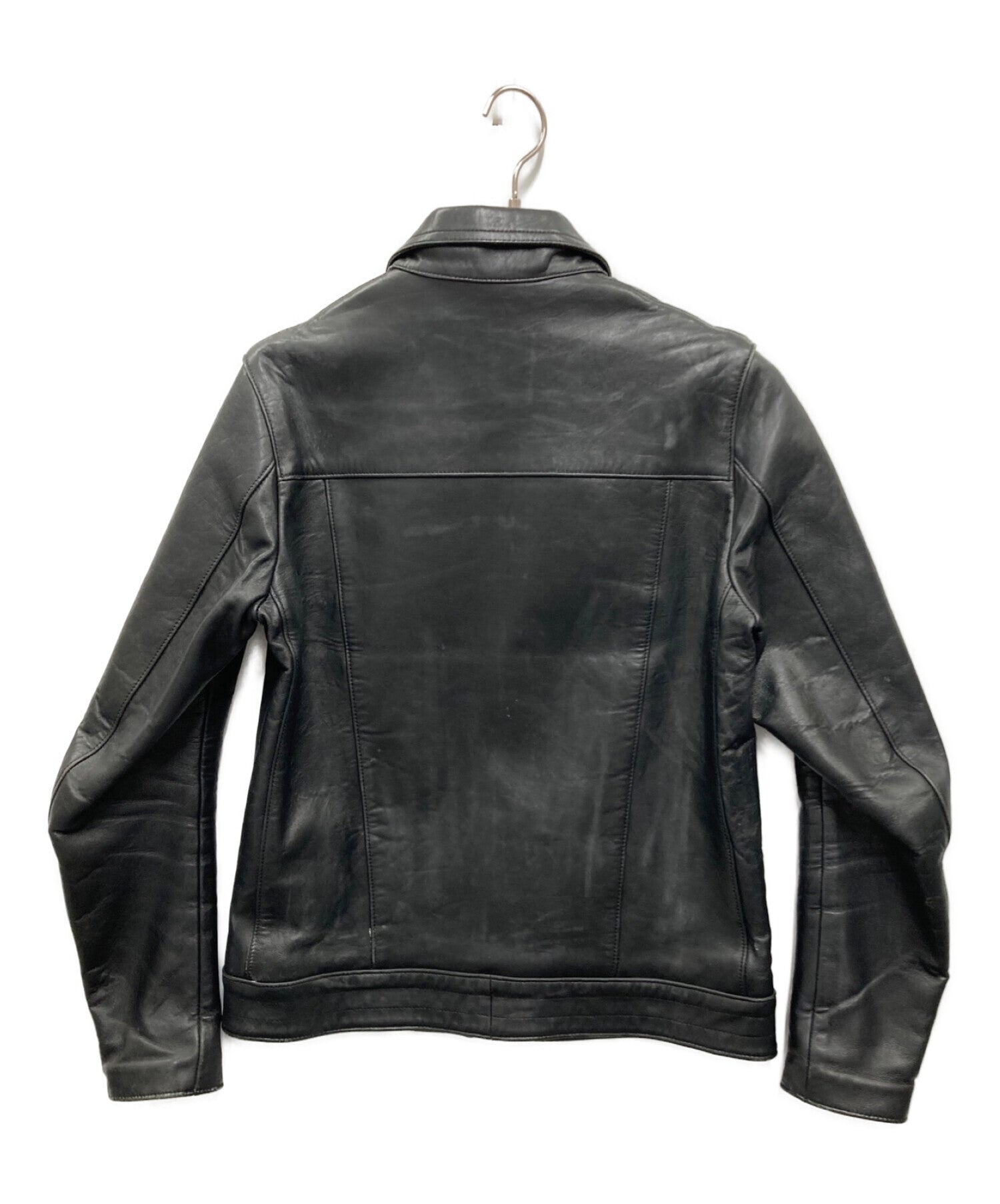 [Pre-owned] UNDERCOVERISM UISM Leather single riders jacket G9201