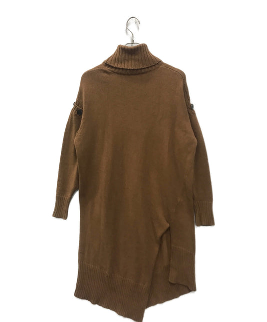 [Pre-owned] GROUND Y Slashed Turtleneck Knit Dress GR-K01-014