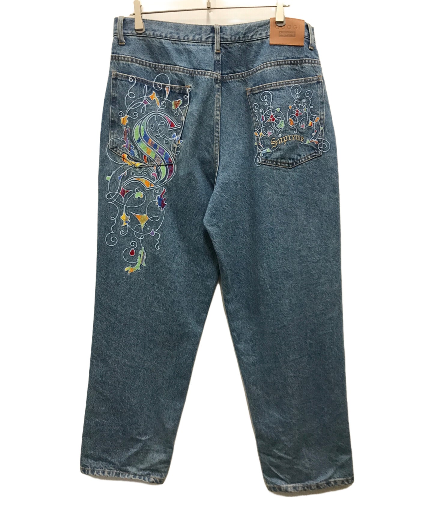 [Pre-owned] SUPREME 23SS Baggy Jean Embroidered logo baggy jeans