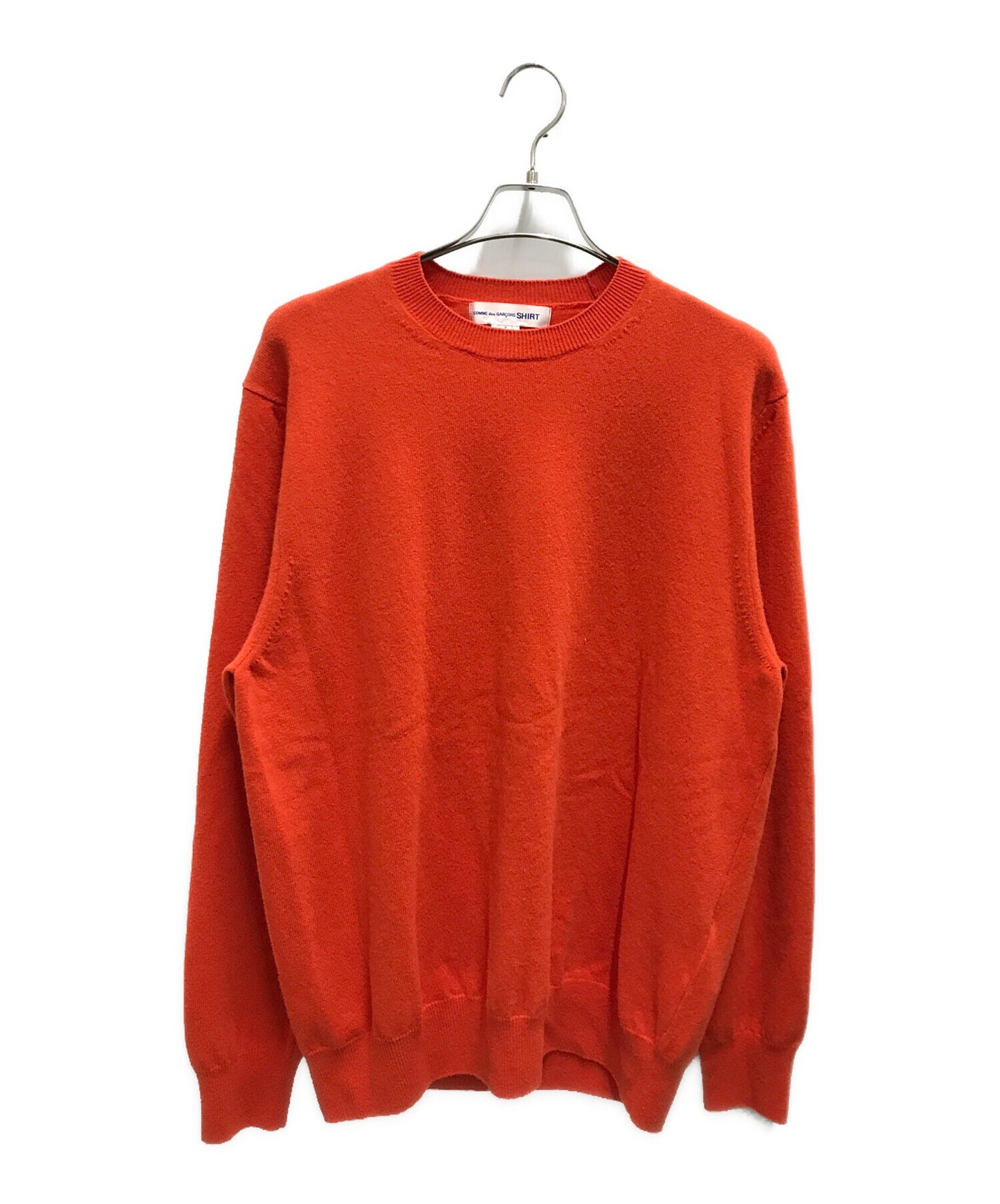 [Pre-owned] COMME des GARCONS SHIRT Oversized High Gauge Wool Crew Neck Knit FL-N008