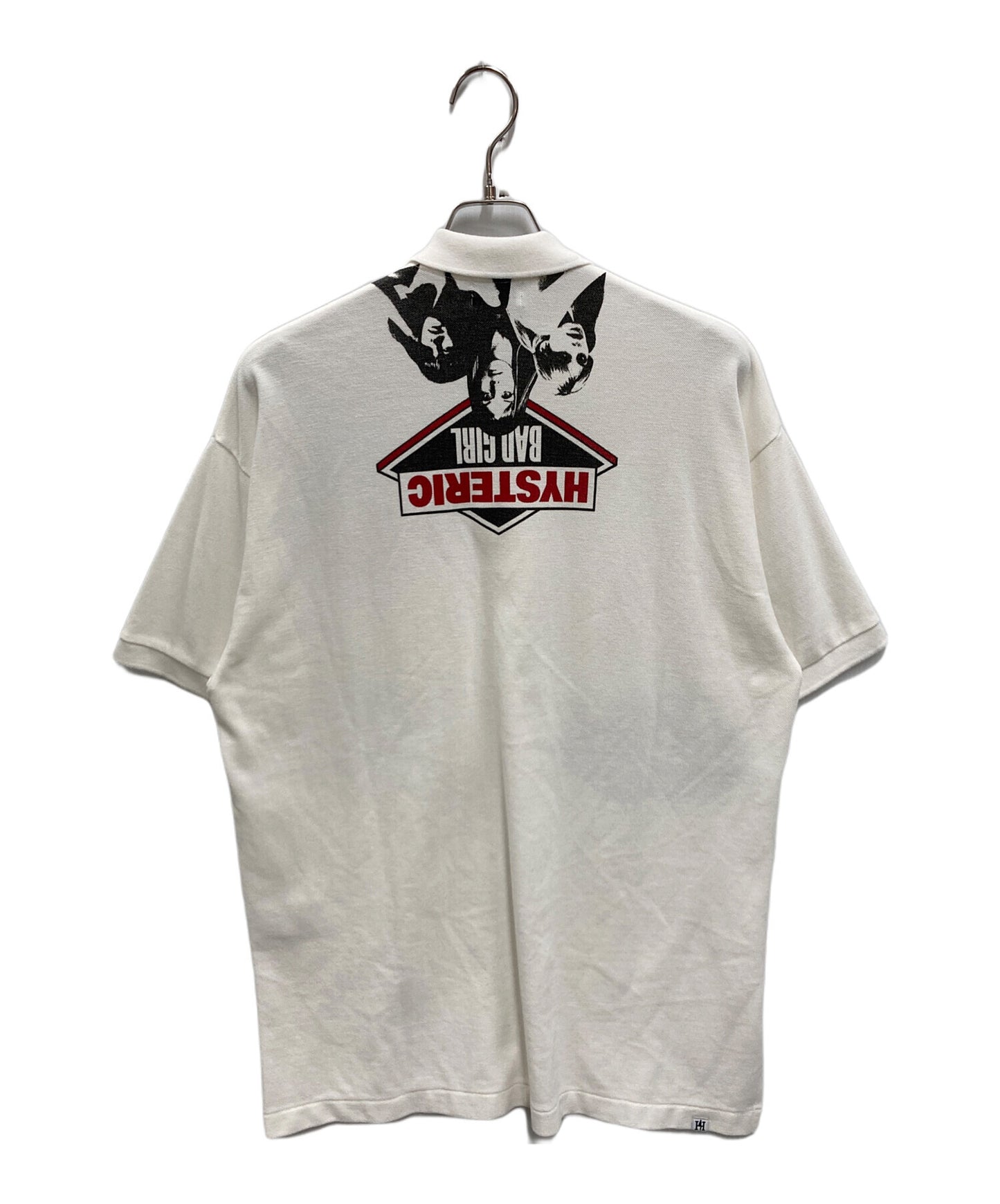 [Pre-owned] Hysteric Glamour Bad Girl Print Big Polo Shirt 02182CH01