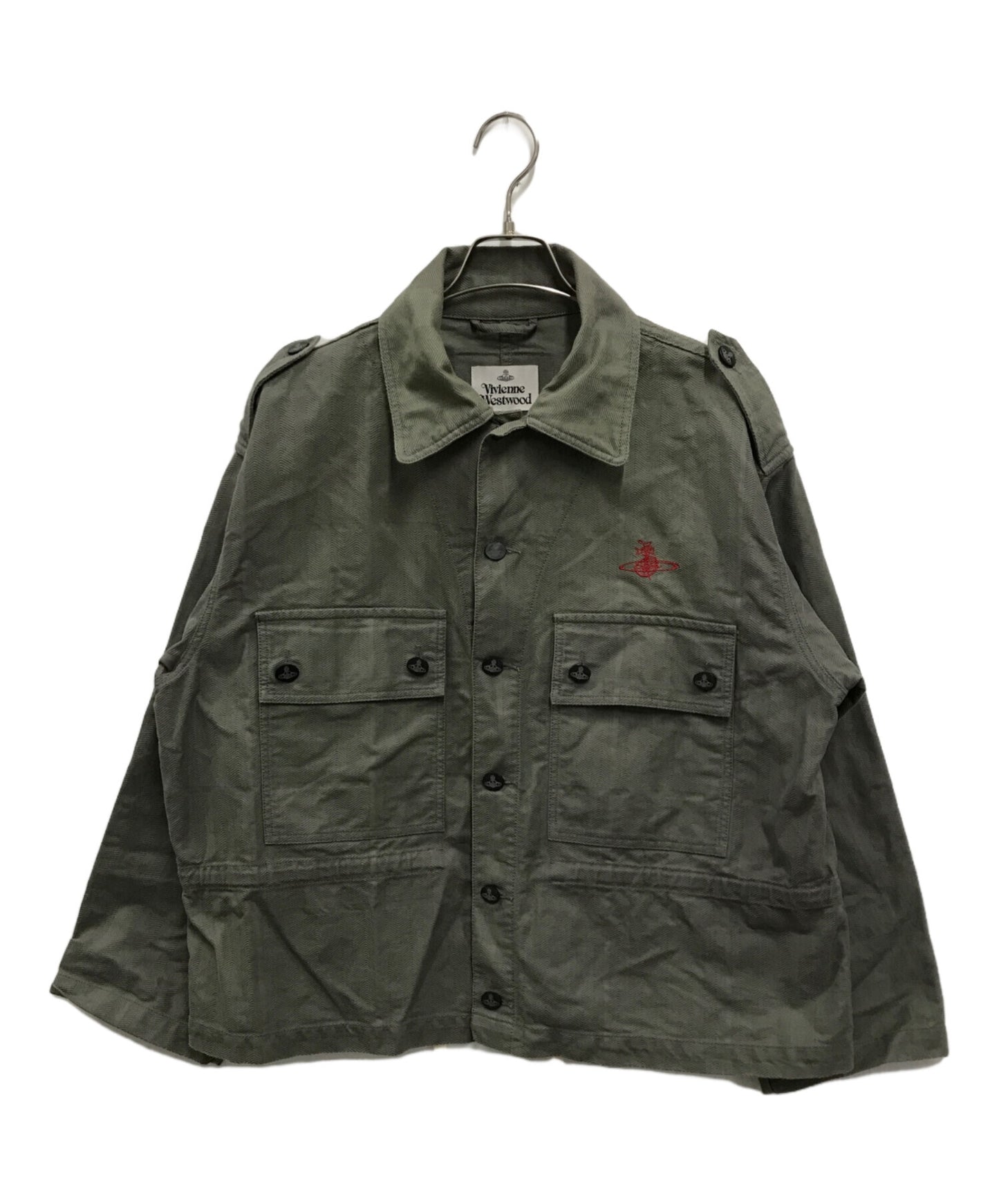 [Pre-owned] Vivienne Westwood Herringbone Shirt Jacket 39010005-11888