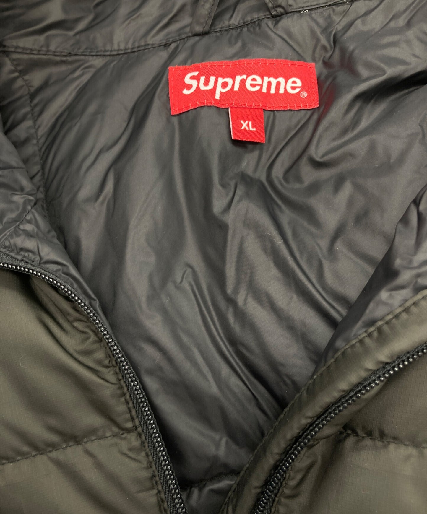 [Pre-owned] SUPREME Micro Down Half-Zip Hooded Pullover