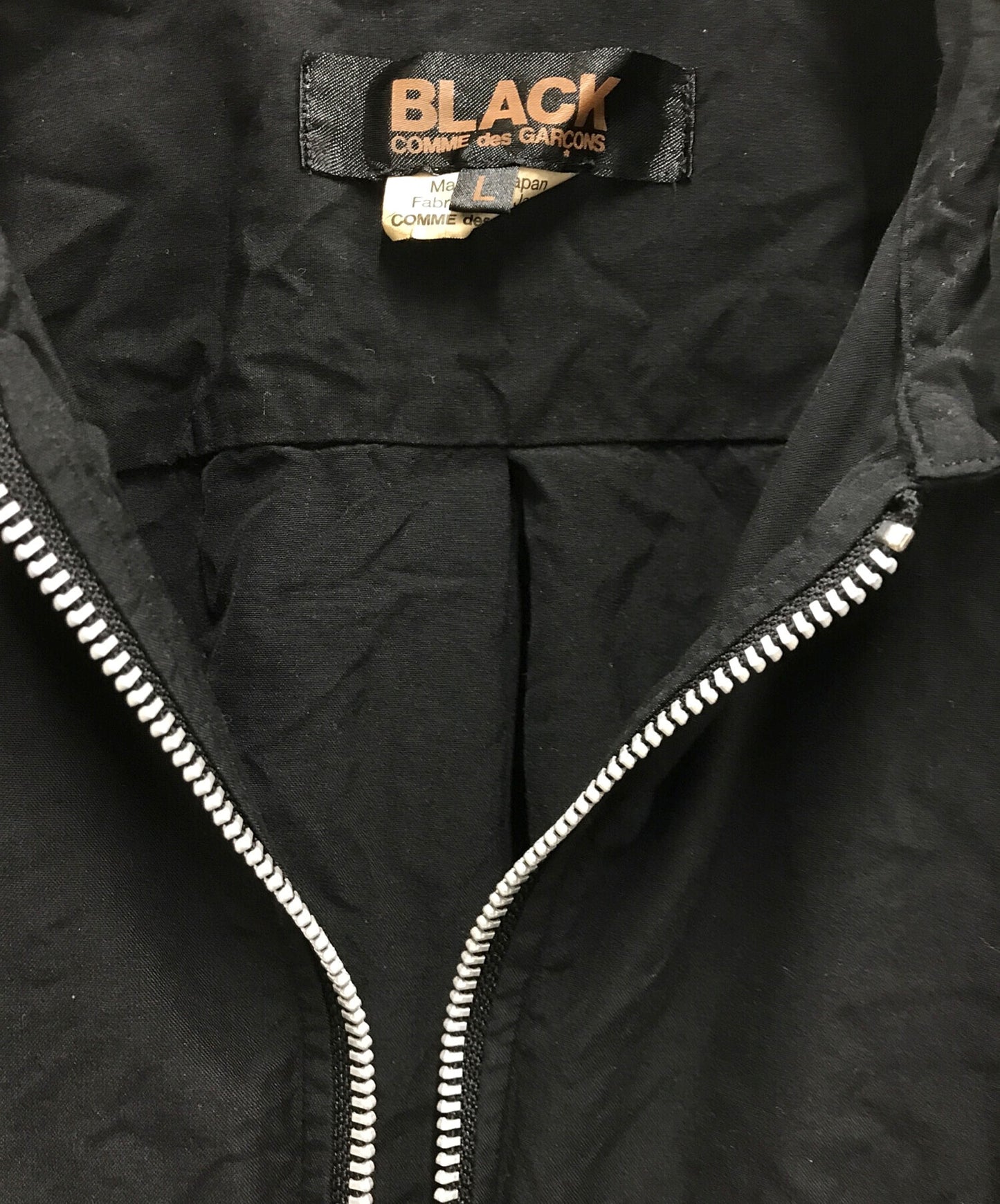 [Pre-owned] BLACK COMME des GARCONS zip-up shirt 1N-B003