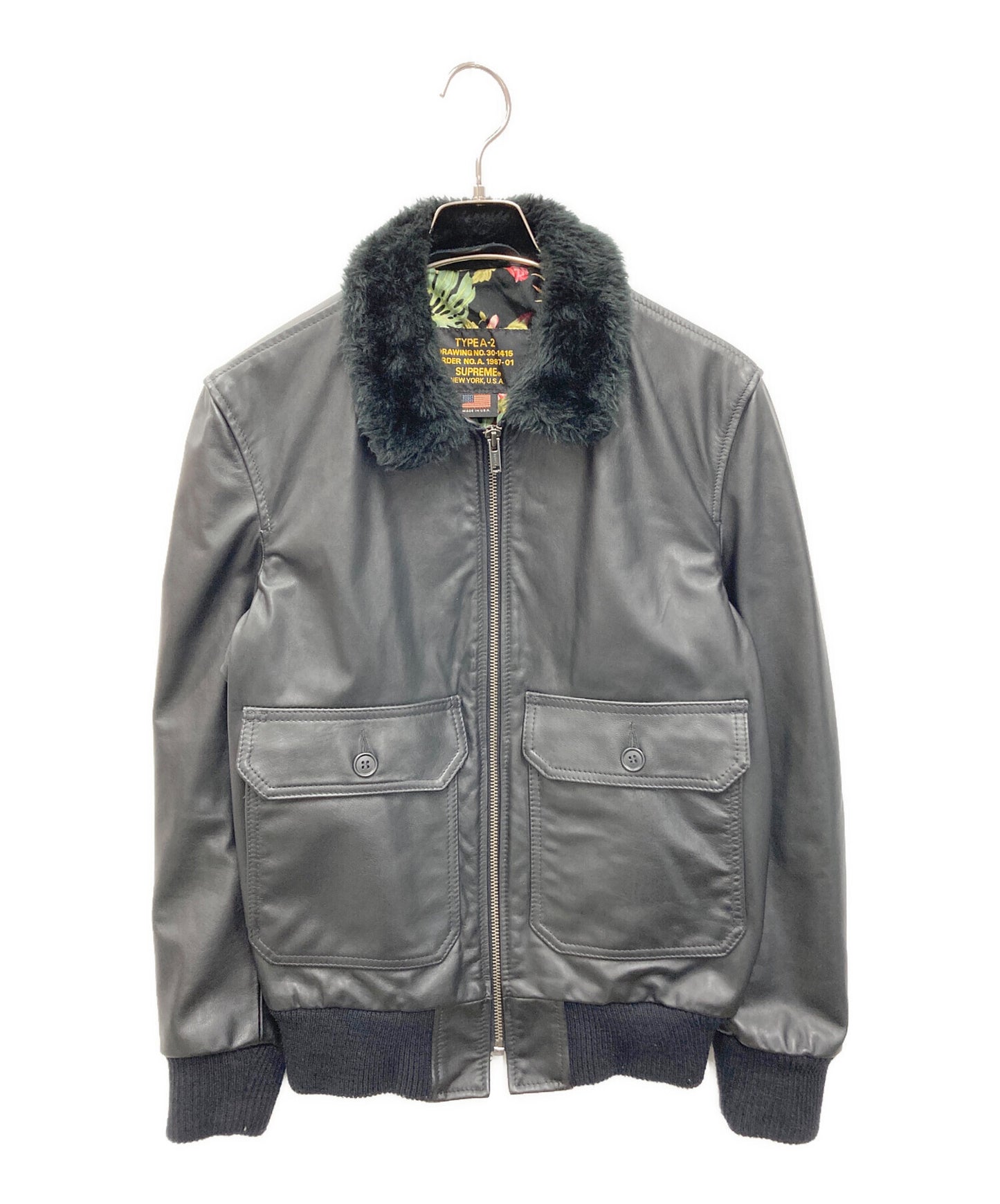 [Pre-owned] SUPREME Leather A-2 Flight Jacket