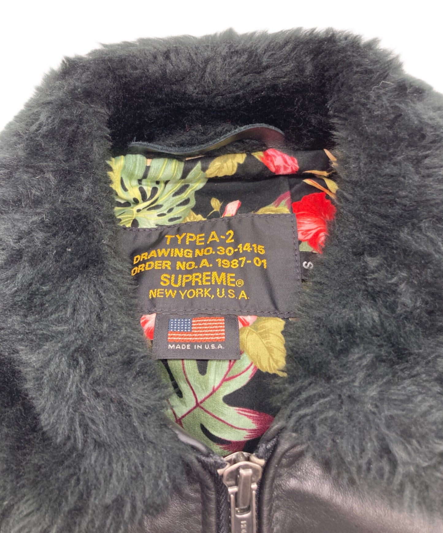 [Pre-owned] SUPREME Leather A-2 Flight Jacket