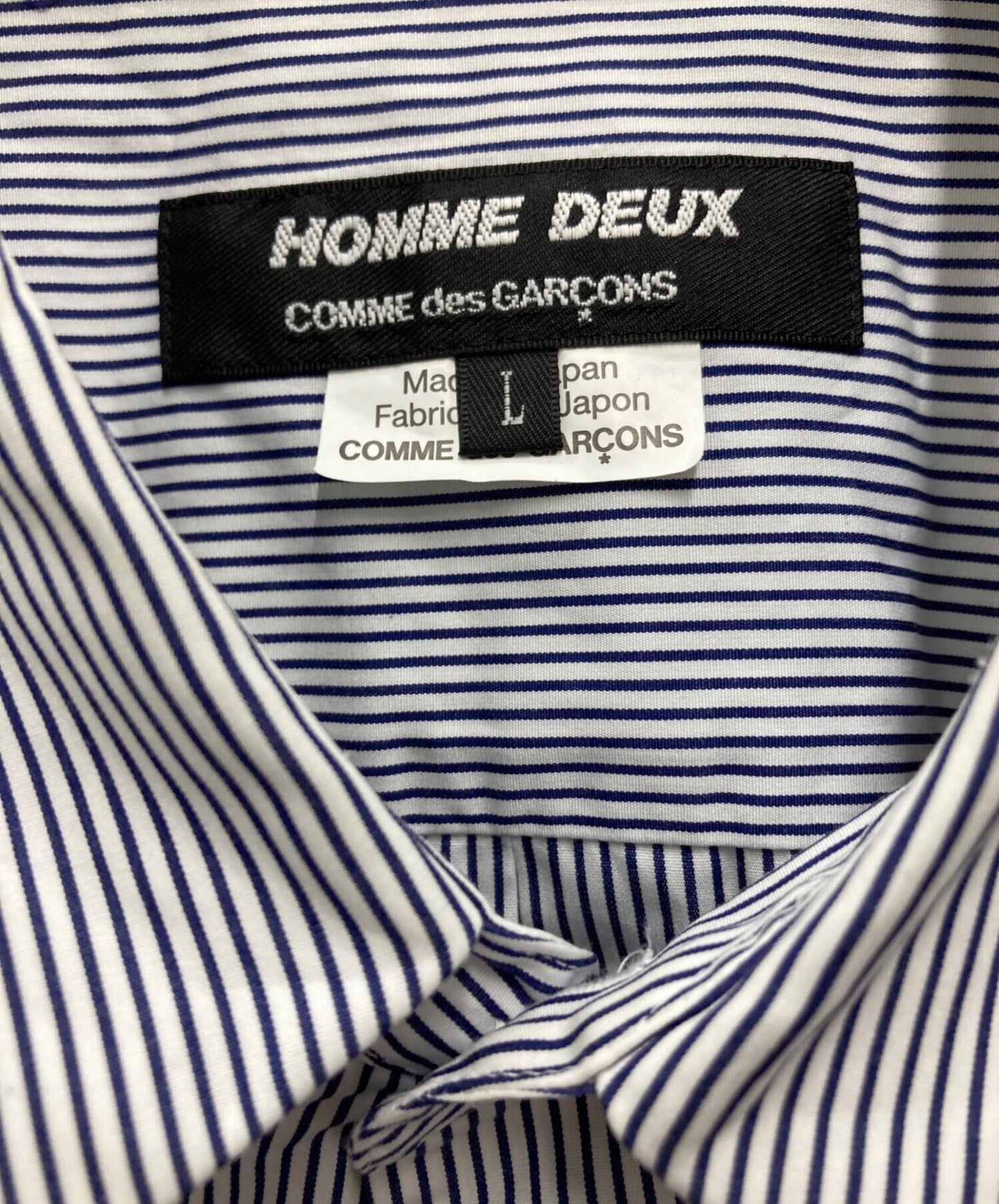 [Pre-owned] COMME des GARCONS HOMME DEUX Long sleeve striped shirt DN-B038
