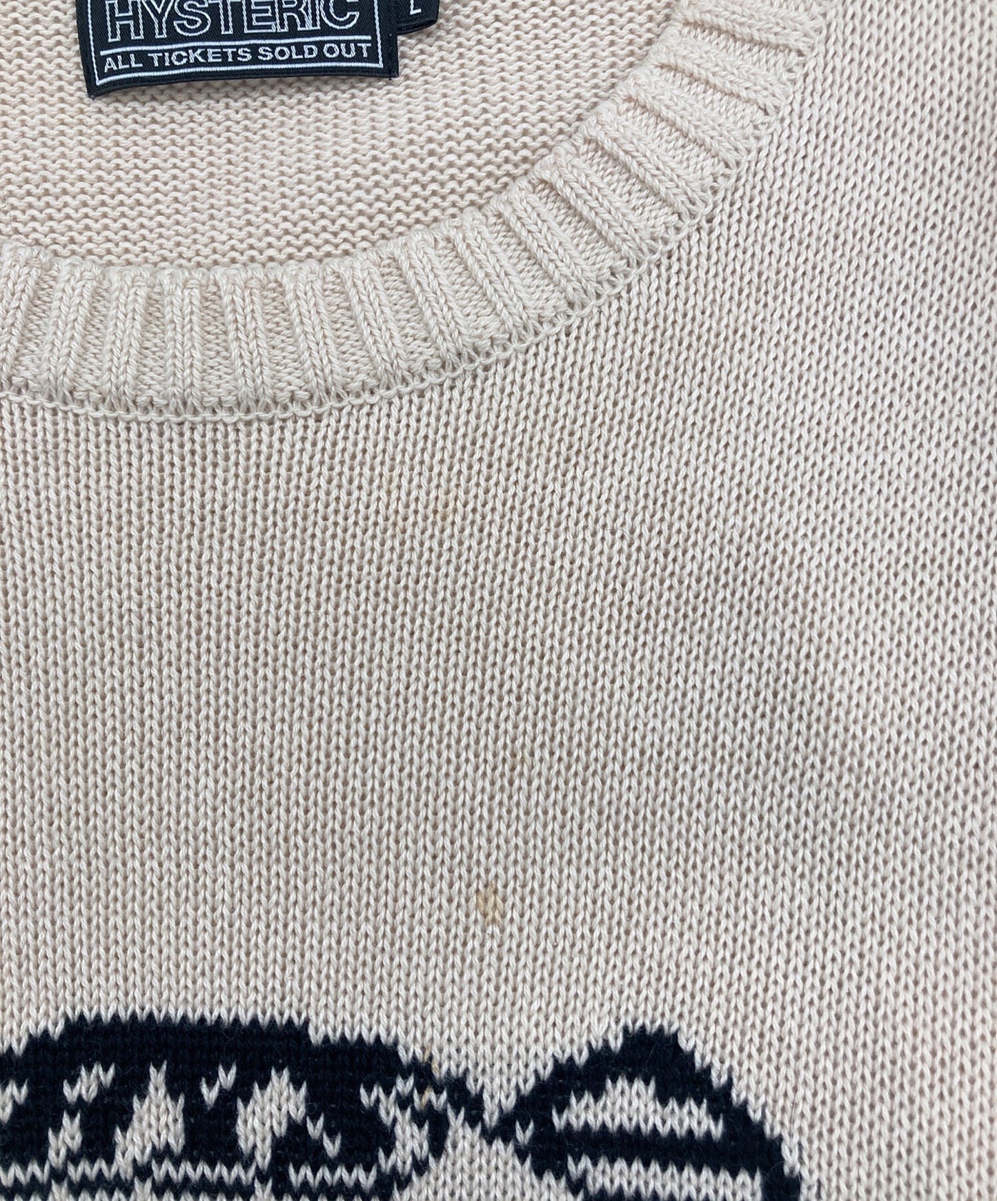 [Pre-owned] Hysteric Glamour Hysteric Teddy Jacquard Sweater 02233NS06