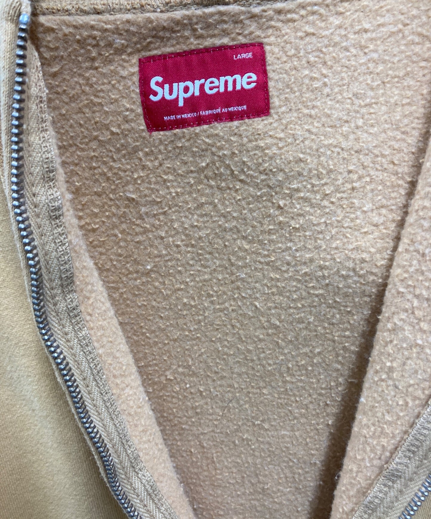 [Pre-owned] SUPREME Overdyed Small Box Zip Up Hooded Sweatshirt