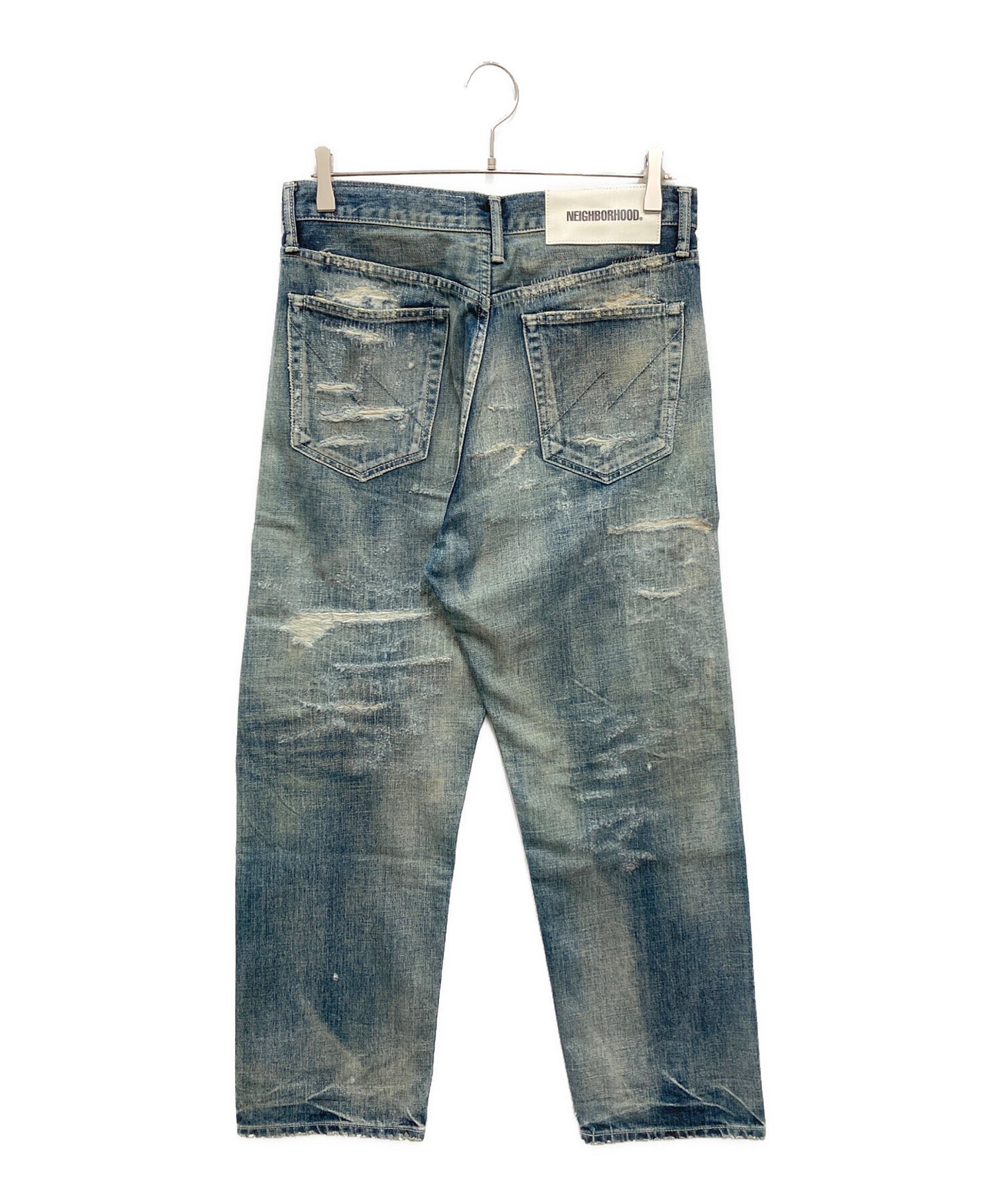 [Pre-owned] NEIGHBORHOOD Scratch Savage Denim Pants Basic C-PT 211XBNH-PTM07